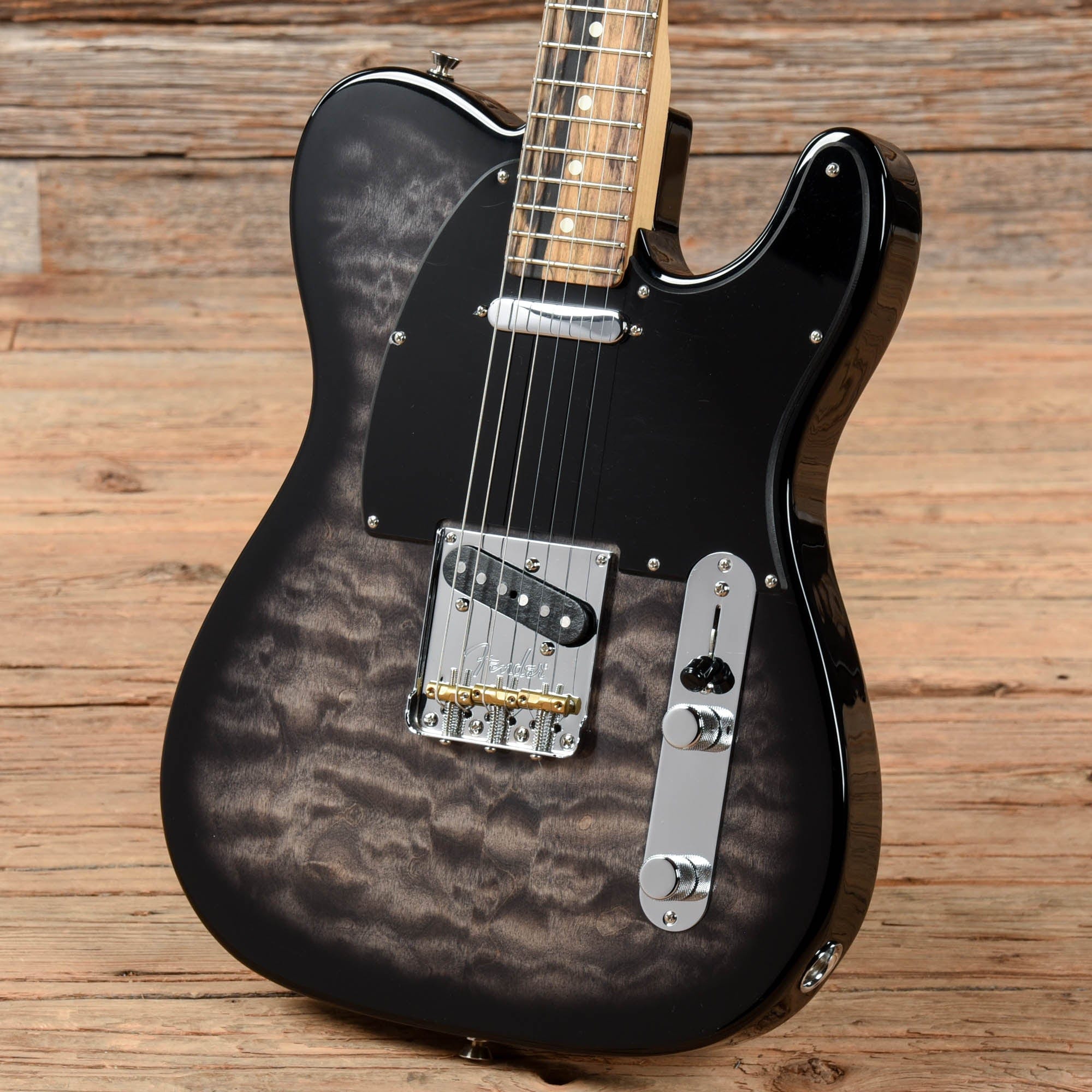 Fender American QMT Telecaster with Pale Moon Ebony Fretboard Transpar –  Chicago Music Exchange