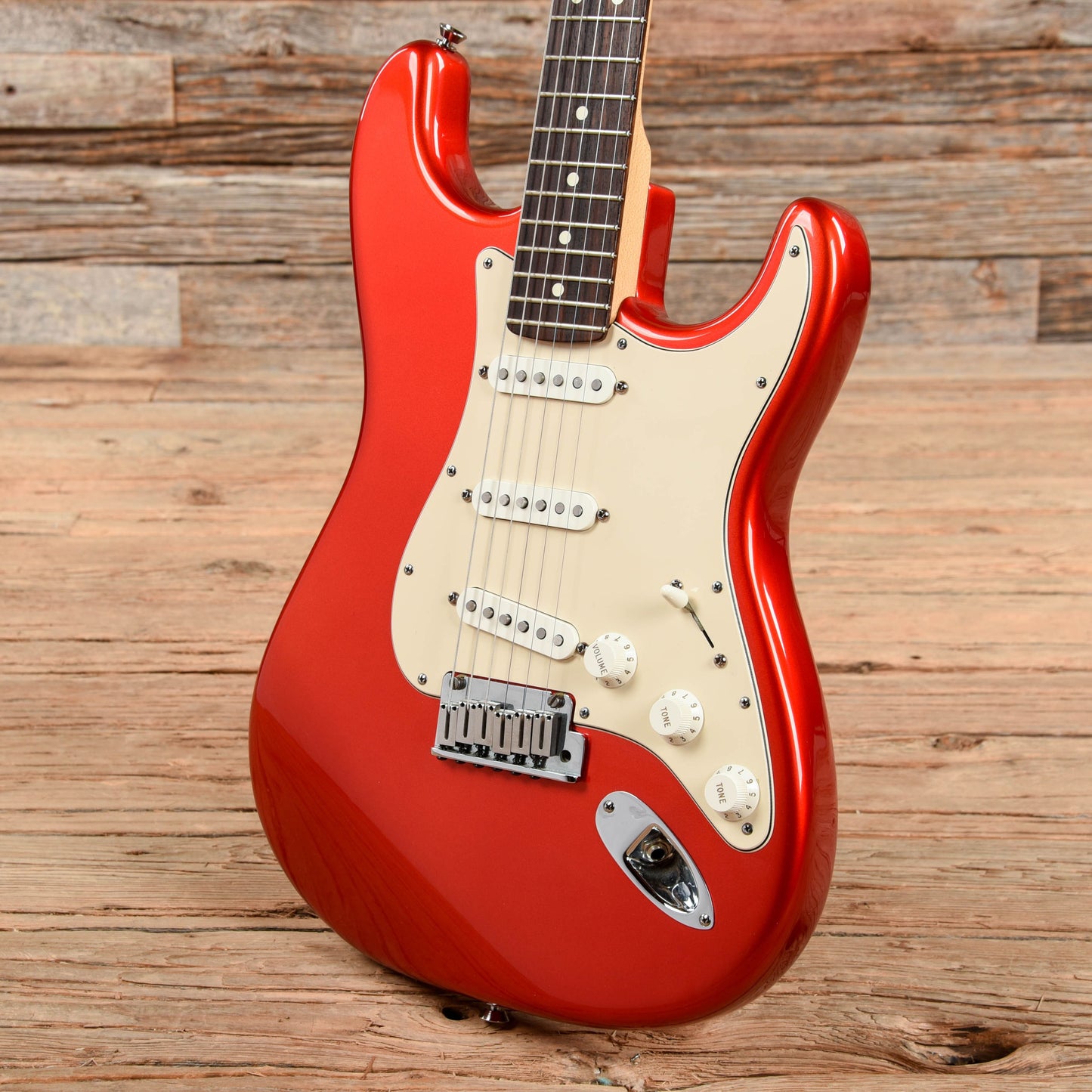 Fender American Standard Stratocaster Chrome Red 2003 Electric Guitars / Solid Body