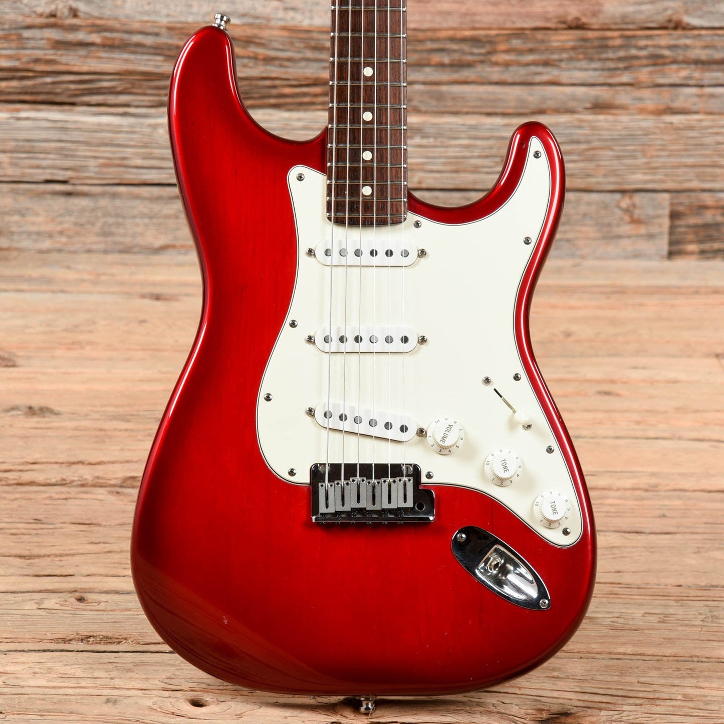 Fender American Standard Stratocaster Crimson Red Transparent 1995 Electric Guitars / Solid Body