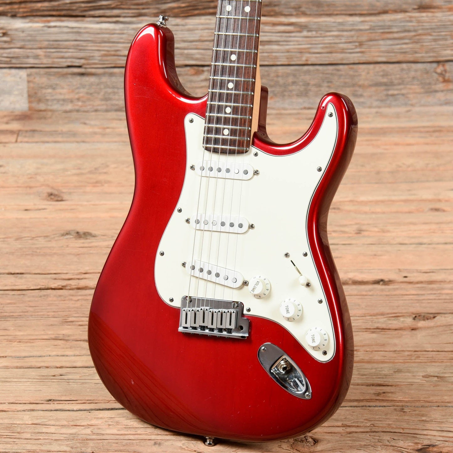 Fender American Standard Stratocaster Crimson Red Transparent 1995 Electric Guitars / Solid Body