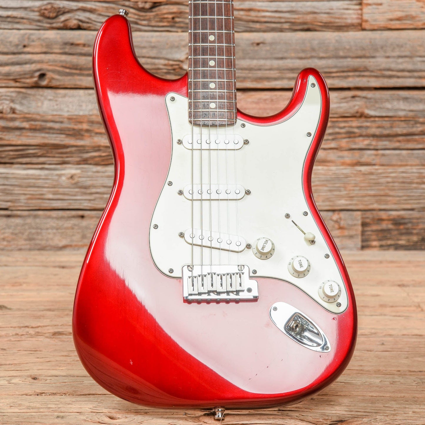 Fender American Standard Stratocaster Crimson Red Transparent 1995 Electric Guitars / Solid Body