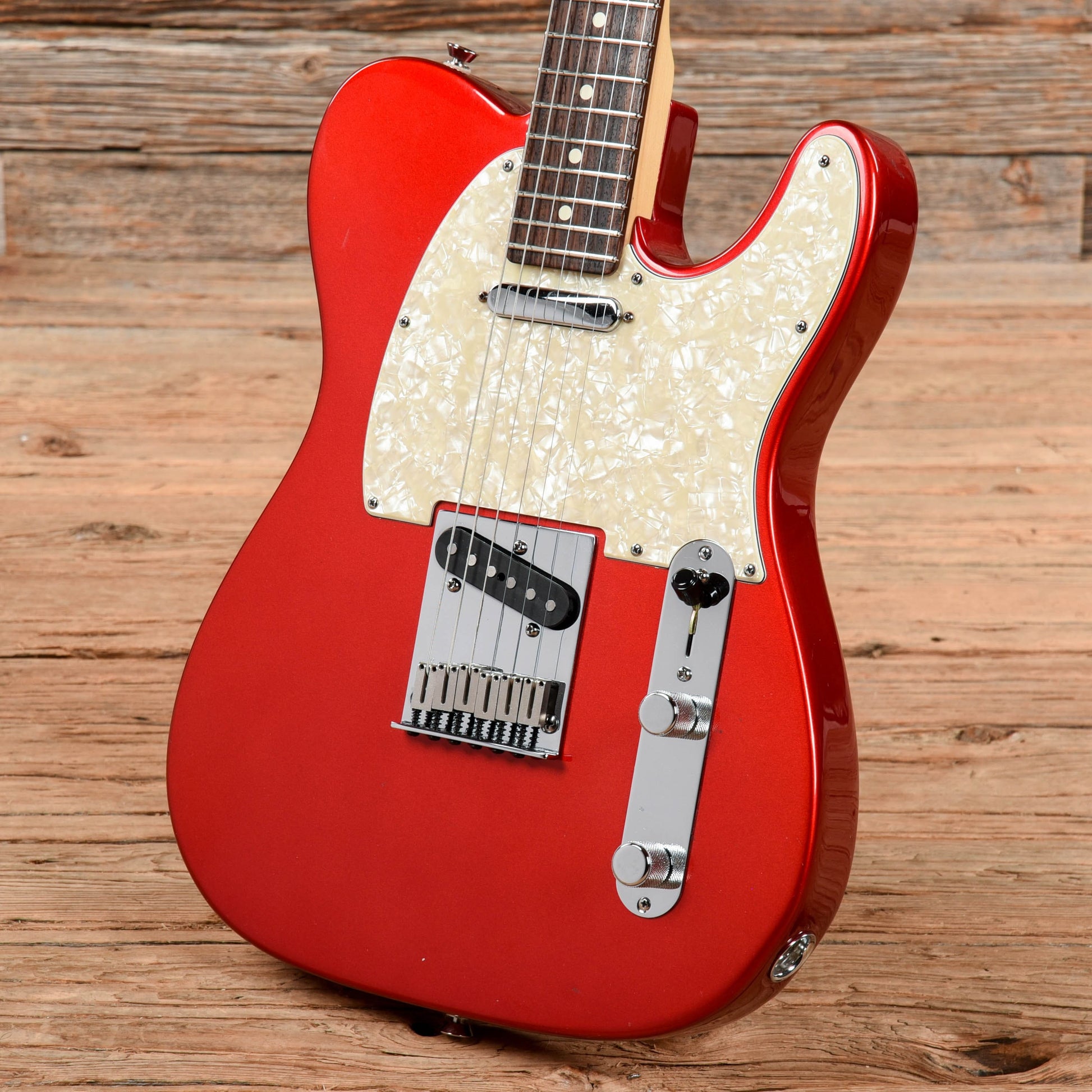 Fender American Standard Telecaster Chrome Red 2004 Electric Guitars / Solid Body