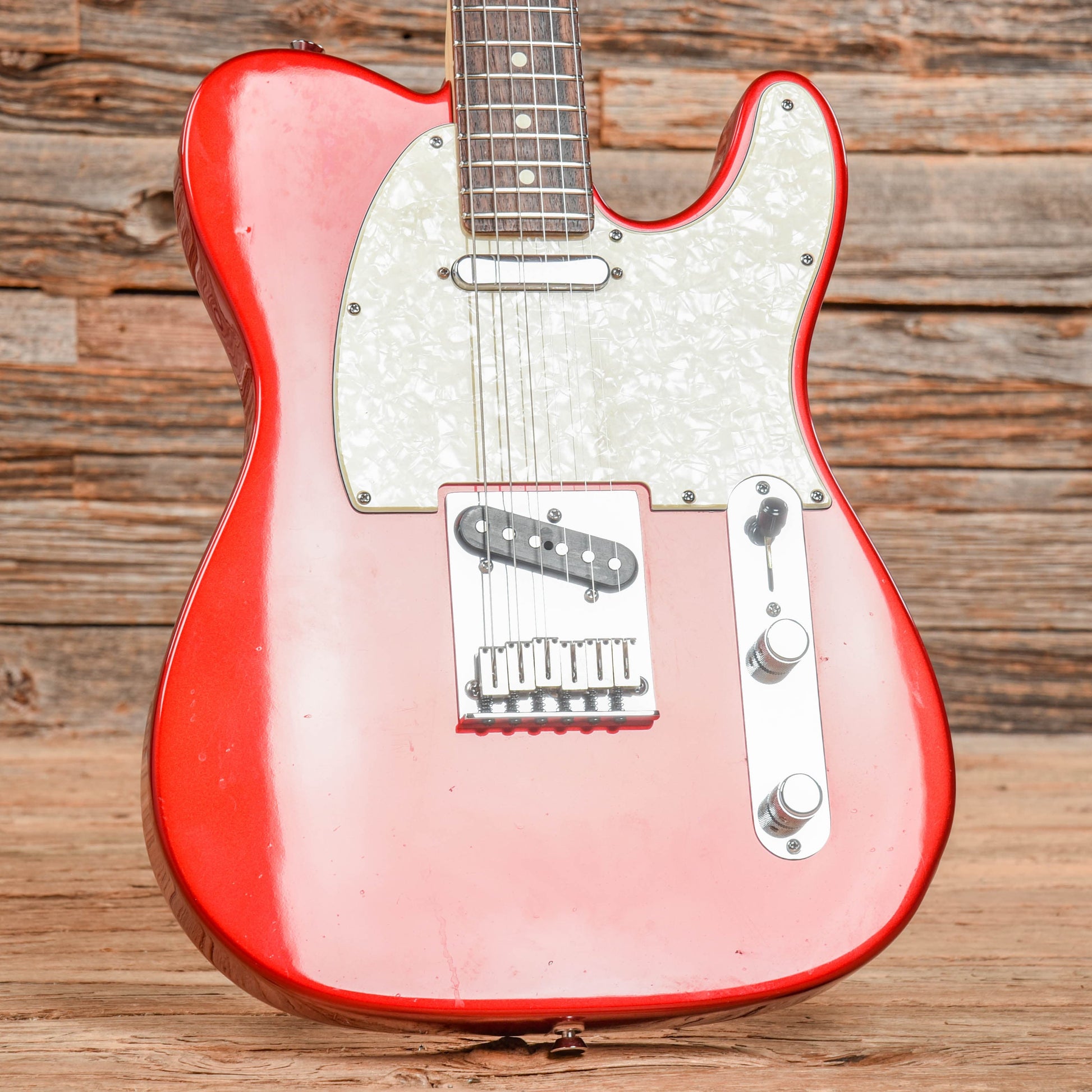 Fender American Standard Telecaster Chrome Red 2004 Electric Guitars / Solid Body