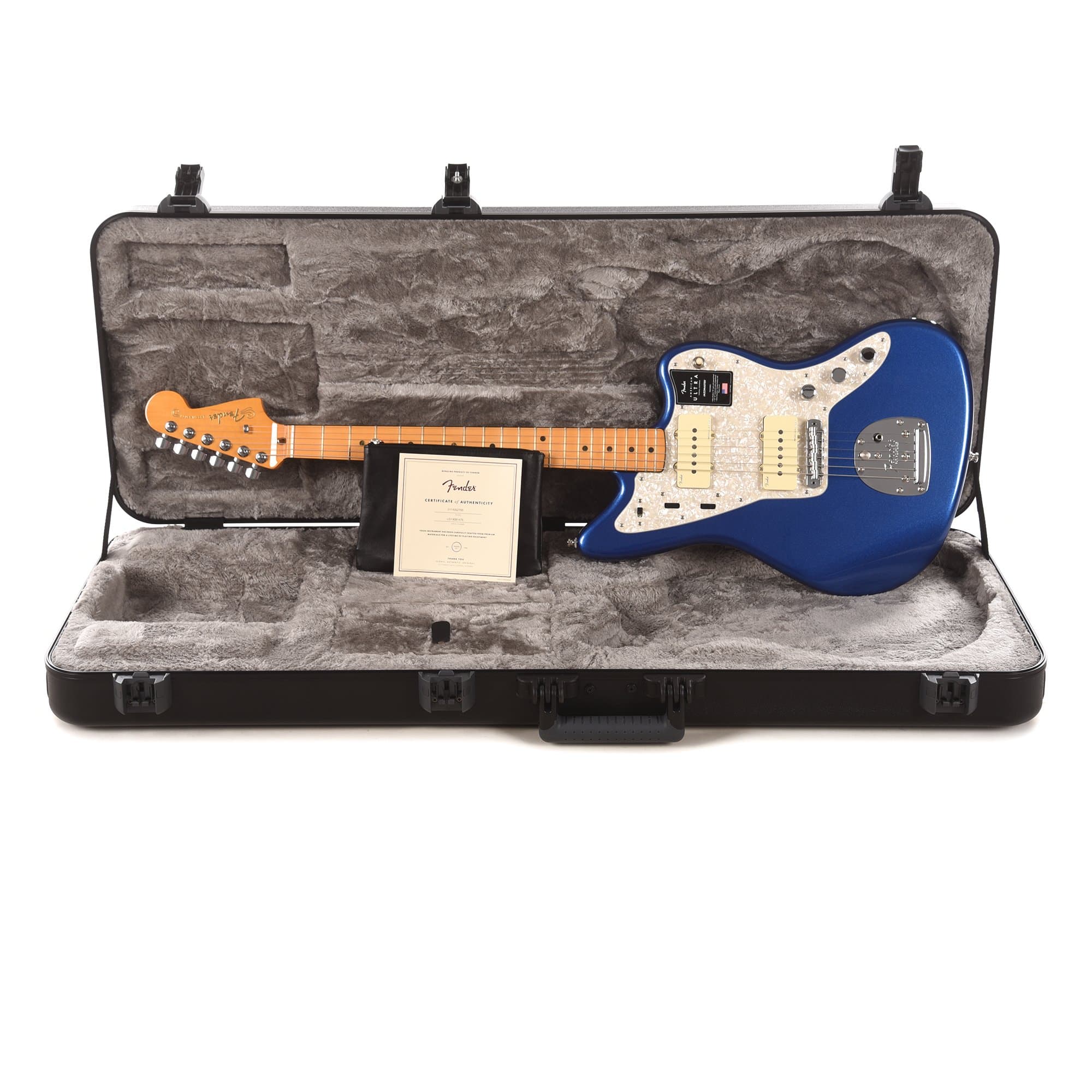 Fender American Ultra Jazzmaster Cobra Blue Electric Guitars / Solid Body