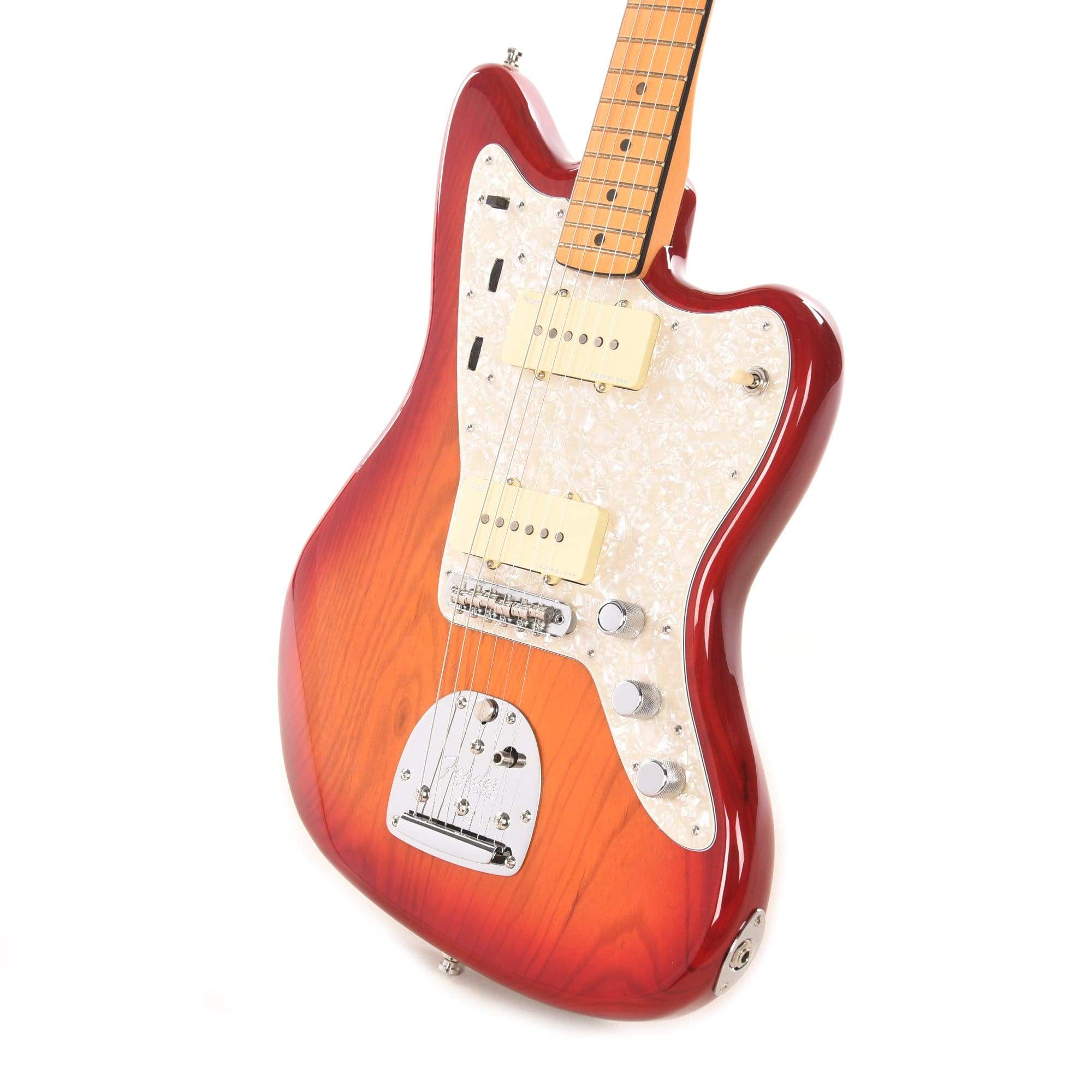 Fender American Ultra Jazzmaster Plasma Red Burst Electric Guitars / Solid Body