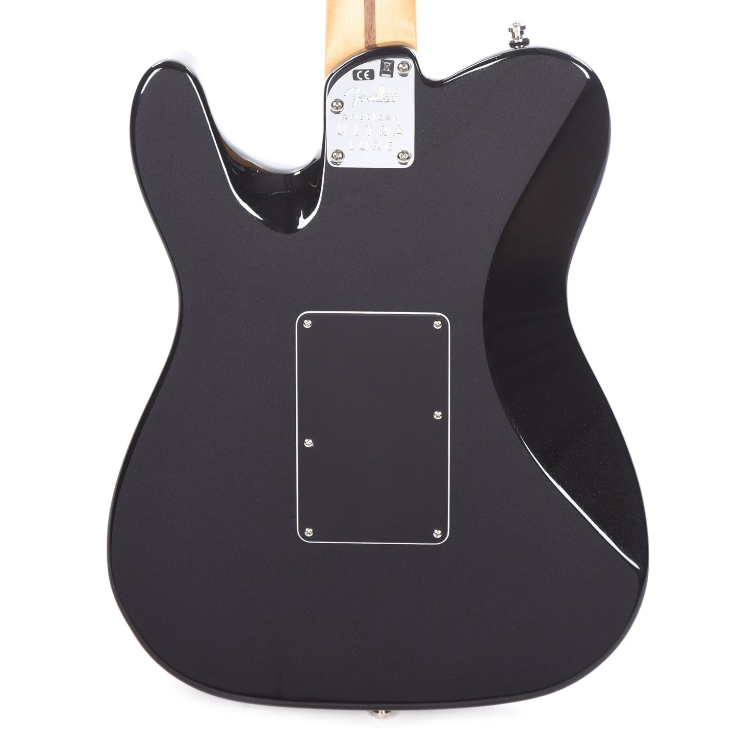 Fender American Ultra Luxe Telecaster Floyd Rose HH Mystic Black Electric Guitars / Solid Body