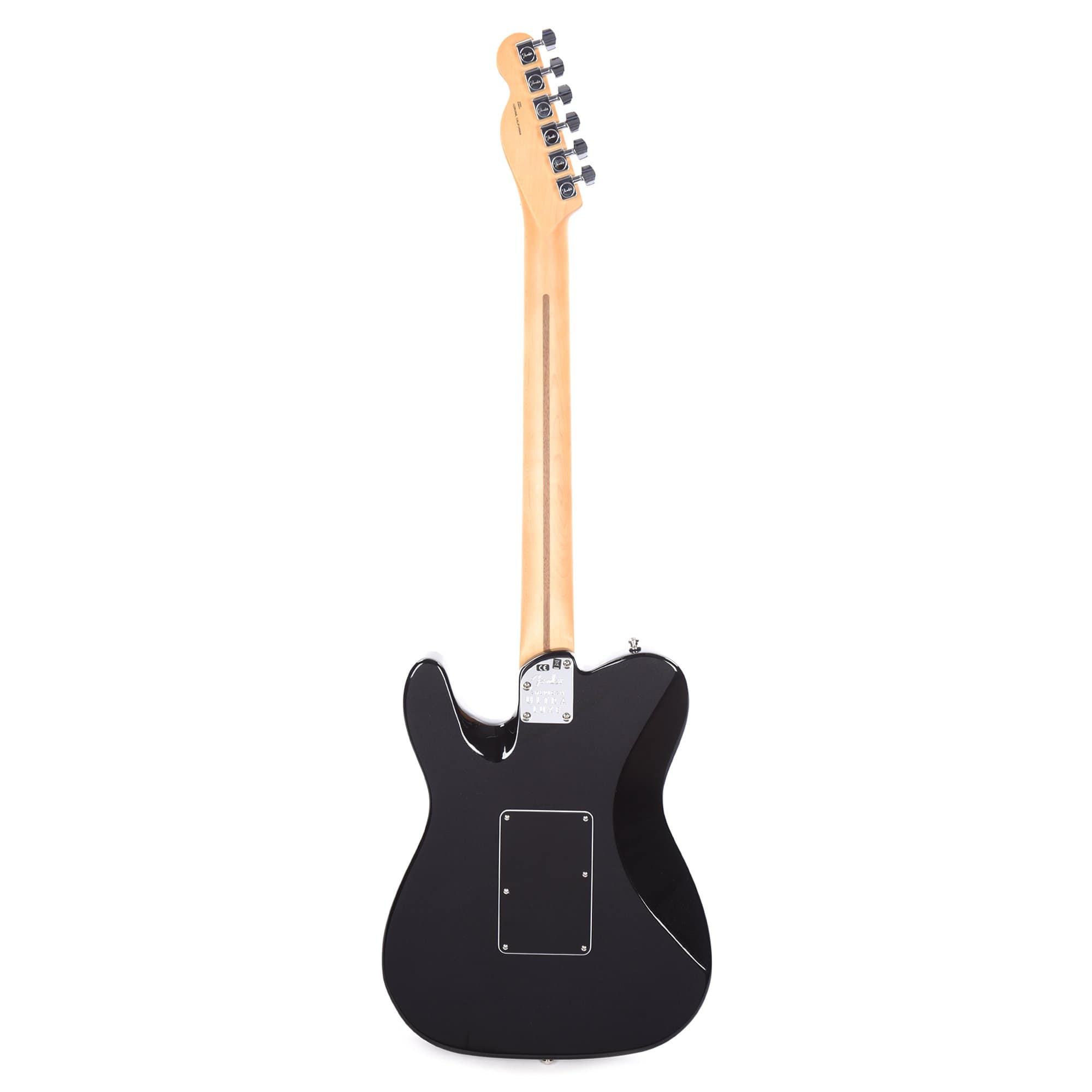 Fender American Ultra Luxe Telecaster Floyd Rose HH Mystic Black Electric Guitars / Solid Body