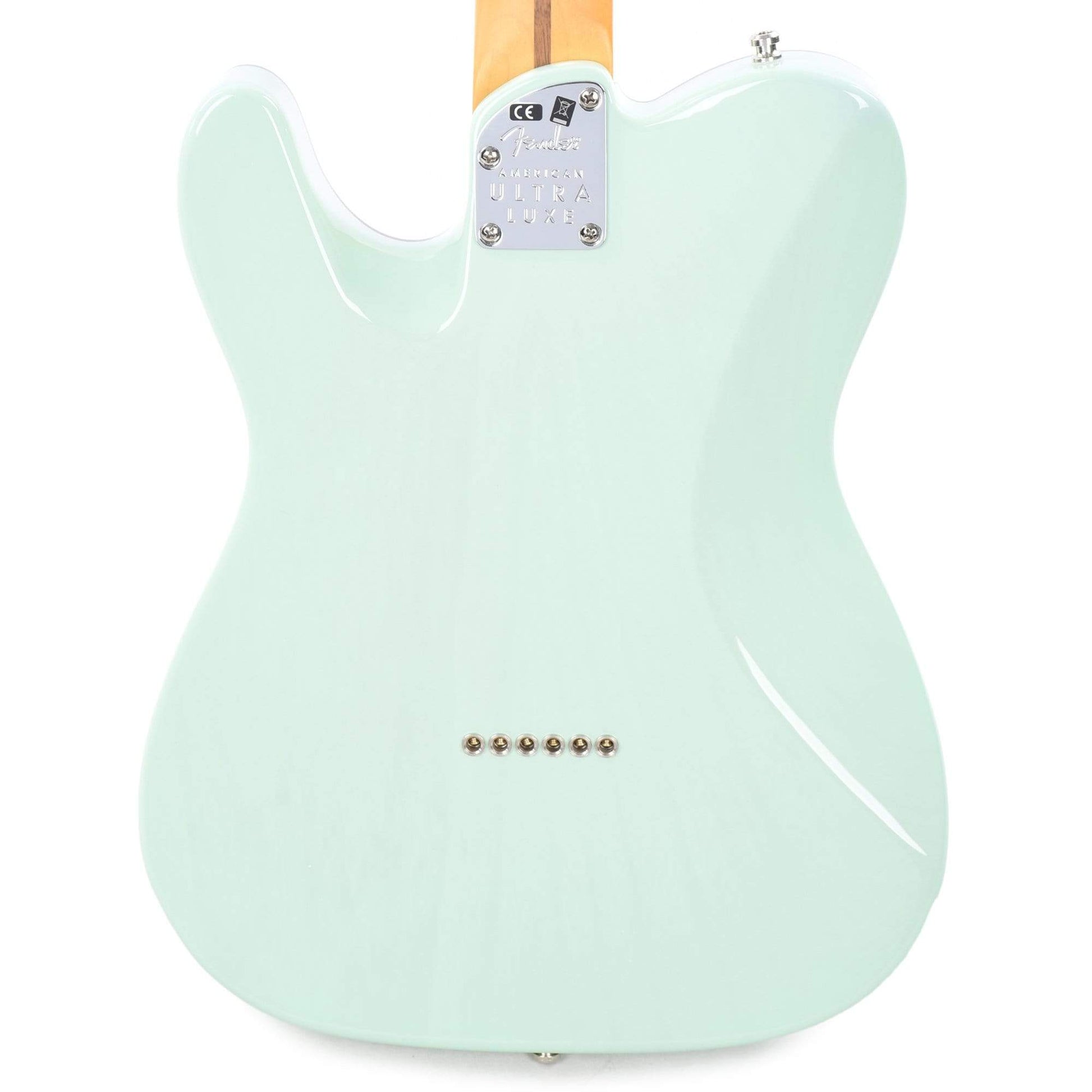 Fender American Ultra Luxe Telecaster Transparent Surf Green Electric Guitars / Solid Body