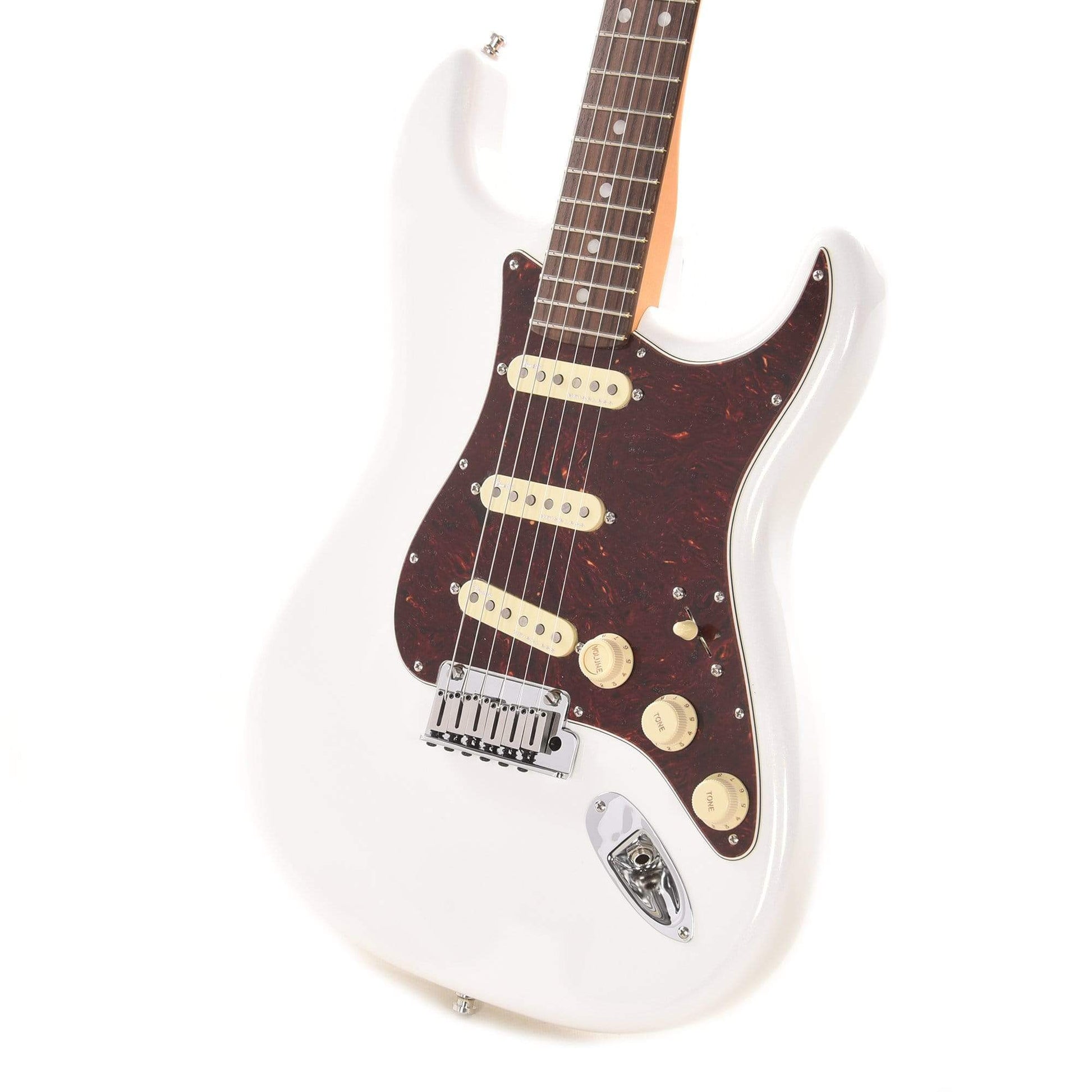 Fender American Ultra Stratocaster Arctic Pearl Electric Guitars / Solid Body