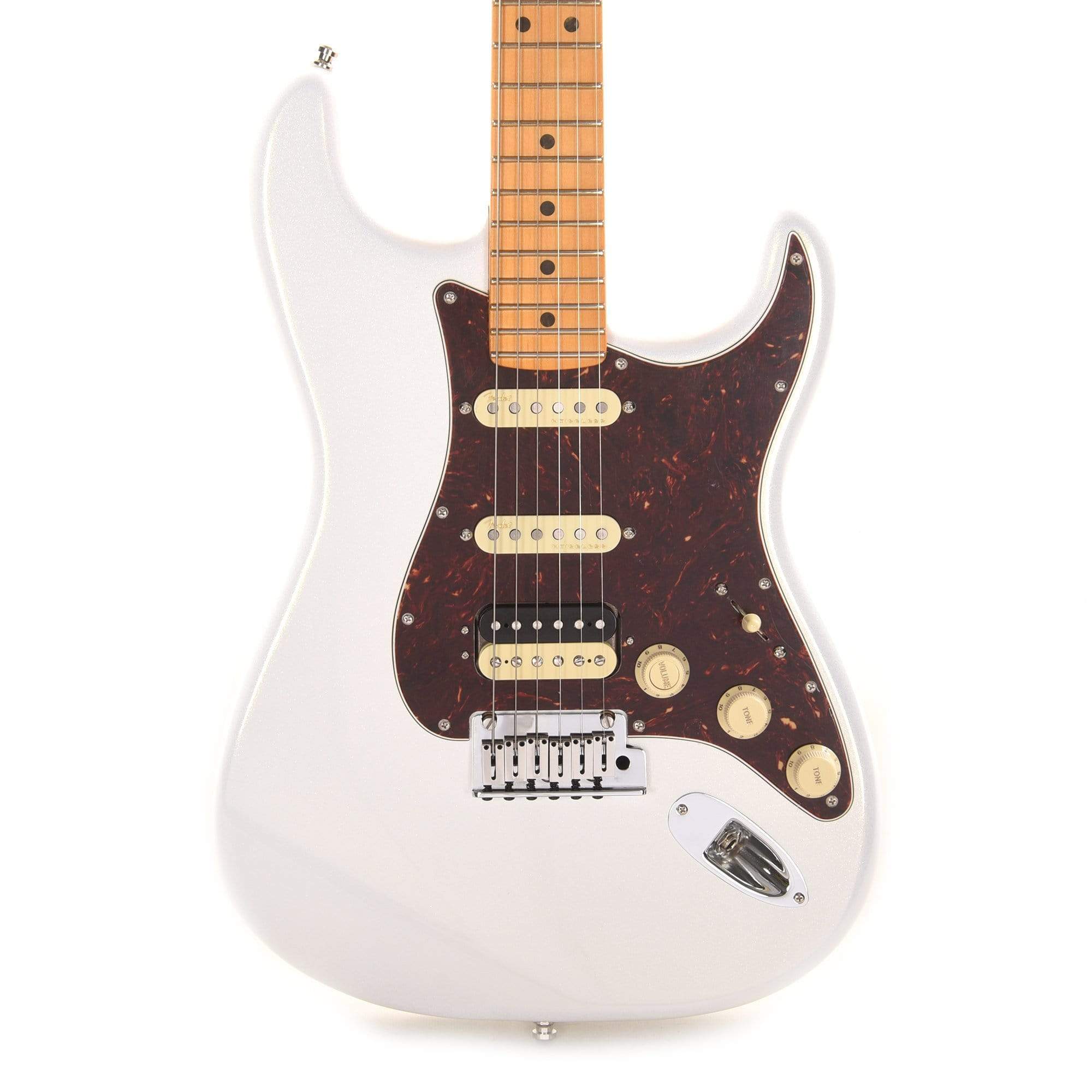 Fender American Ultra Stratocaster Arctic Pearl Electric Guitars / Solid Body