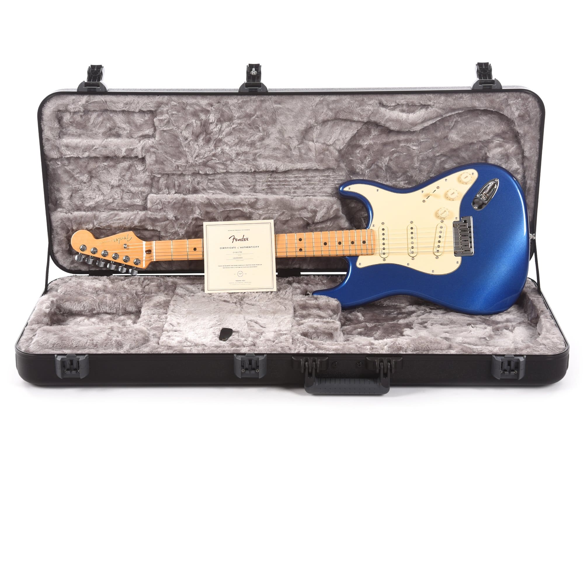 Fender American Ultra Stratocaster Cobra Blue Electric Guitars / Solid Body