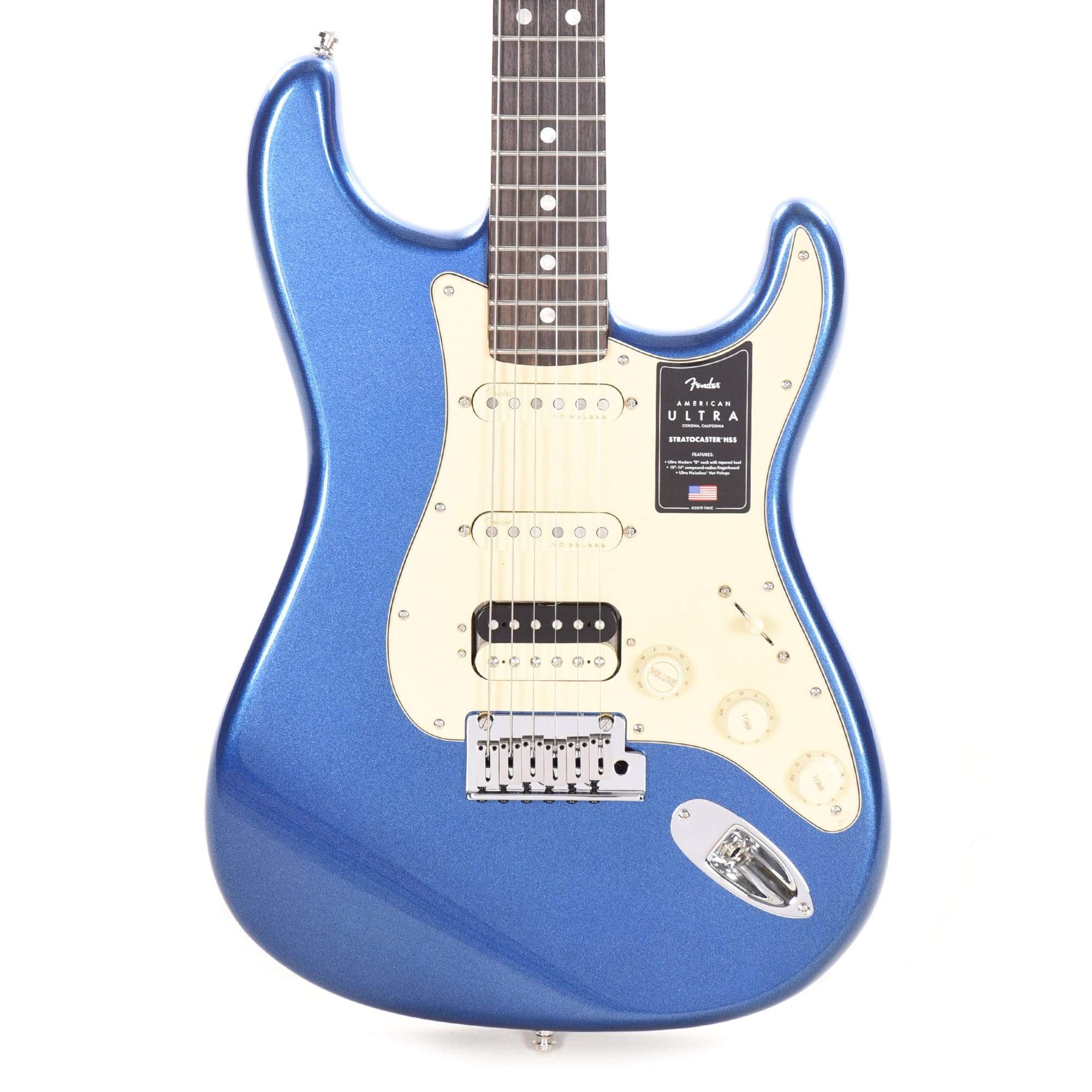 Fender American Ultra Stratocaster Cobra Blue Electric Guitars / Solid Body