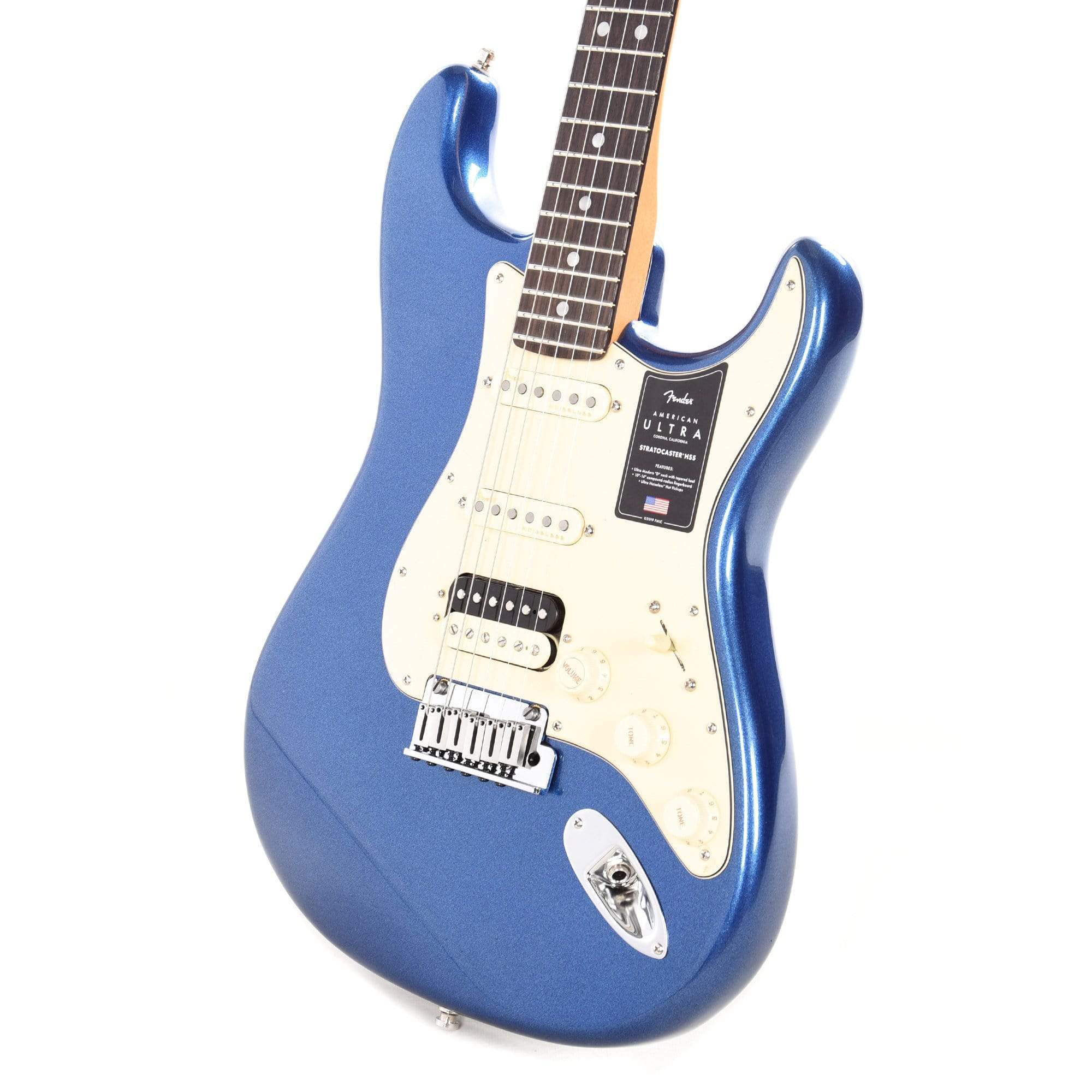 Fender American Ultra Stratocaster Cobra Blue Electric Guitars / Solid Body