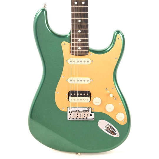 Fender American Ultra Stratocaster HSS Mystic Pine w/Ebony Fingerboard & Anodized Gold Pickguard Electric Guitars / Solid Body