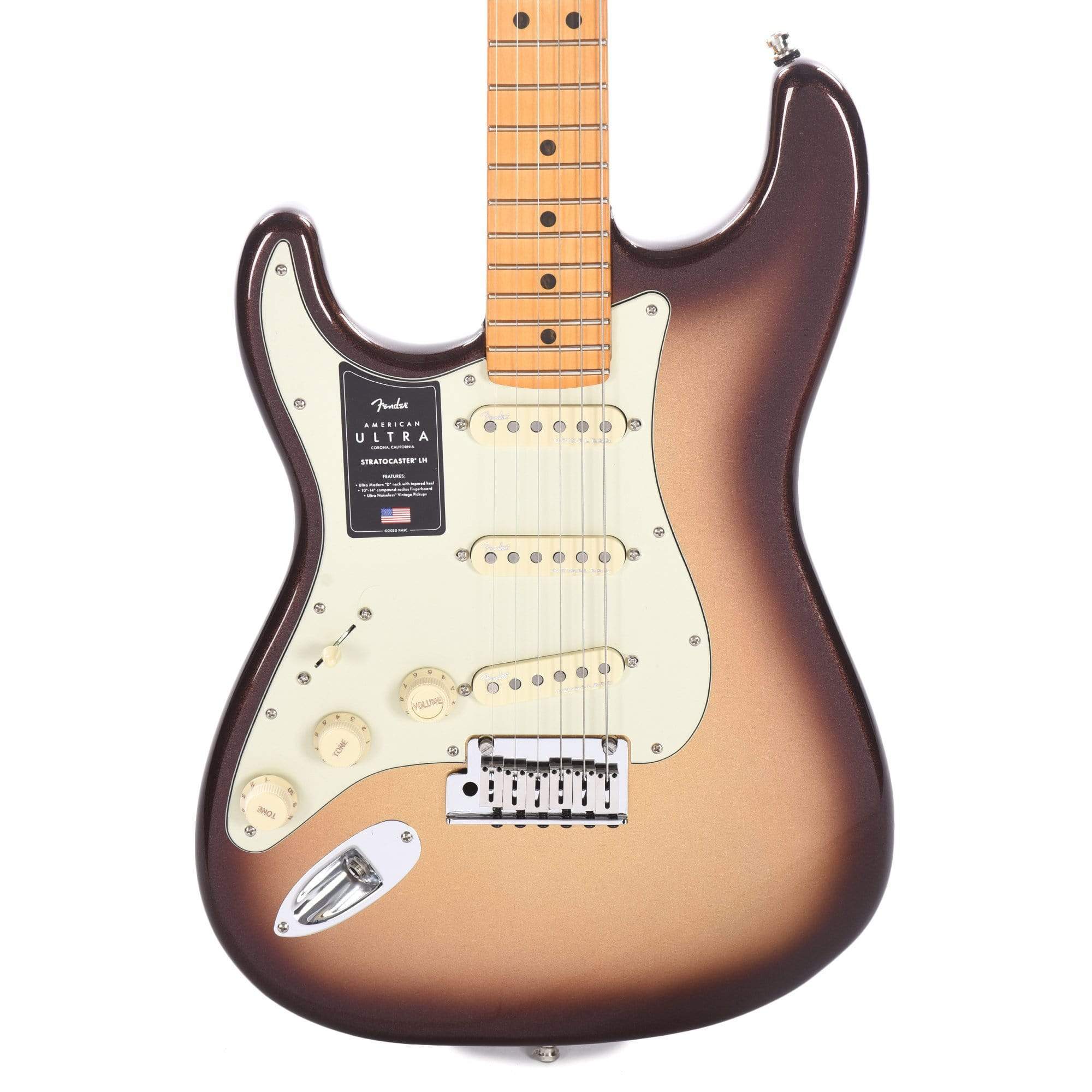 Fender American Ultra Stratocaster Mocha Burst LEFTY Electric Guitars / Solid Body