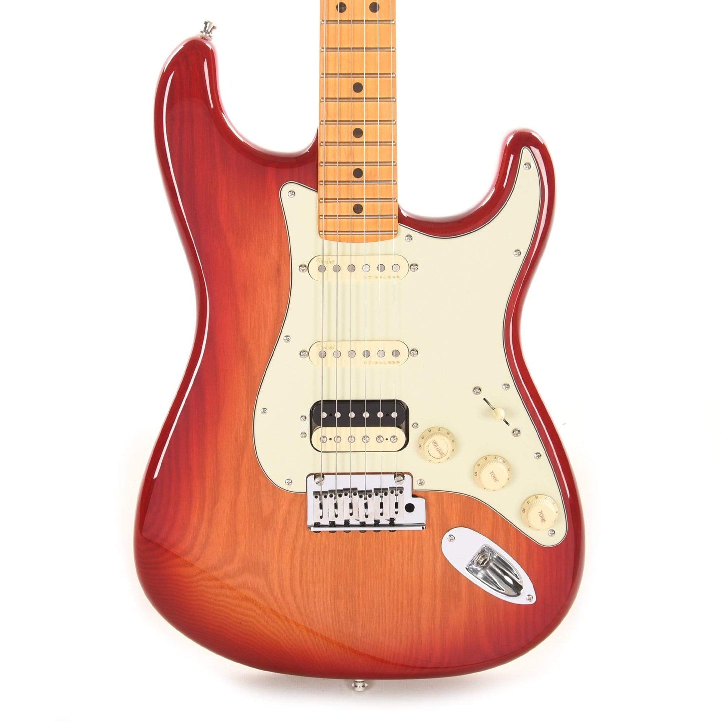 Fender American Ultra Stratocaster Plasma Red Burst Electric Guitars / Solid Body