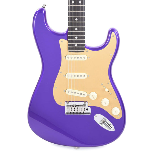 Fender American Ultra Stratocaster Plum Metallic w/Ebony Fingerboard & Anodized Gold Pickguard Electric Guitars / Solid Body