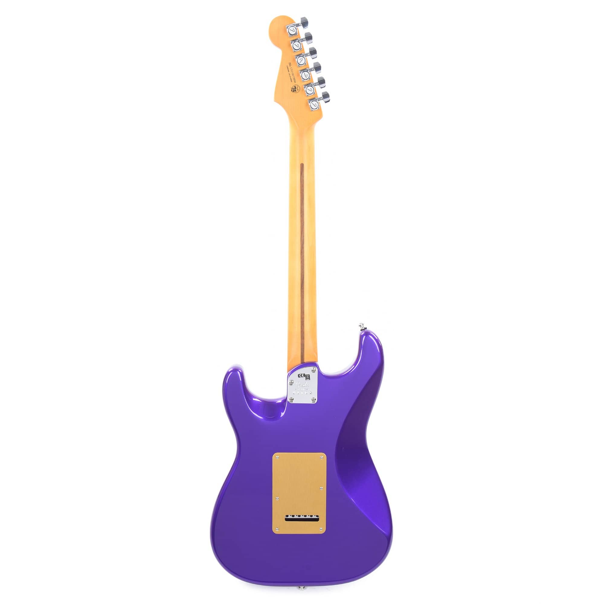 Fender American Ultra Stratocaster Plum Metallic w/Ebony Fingerboard & Anodized Gold Pickguard Electric Guitars / Solid Body