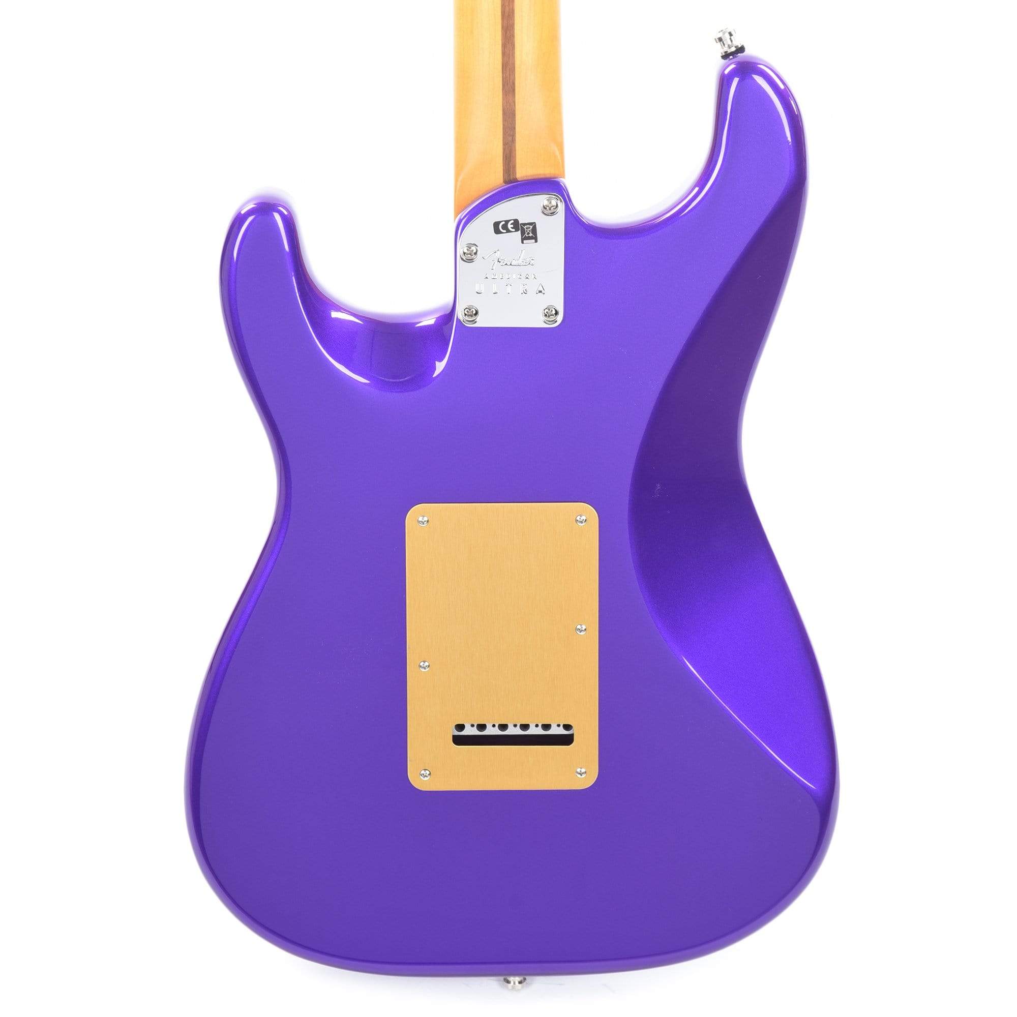 Fender American Ultra Stratocaster Plum Metallic w/Ebony Fingerboard & Anodized Gold Pickguard Electric Guitars / Solid Body