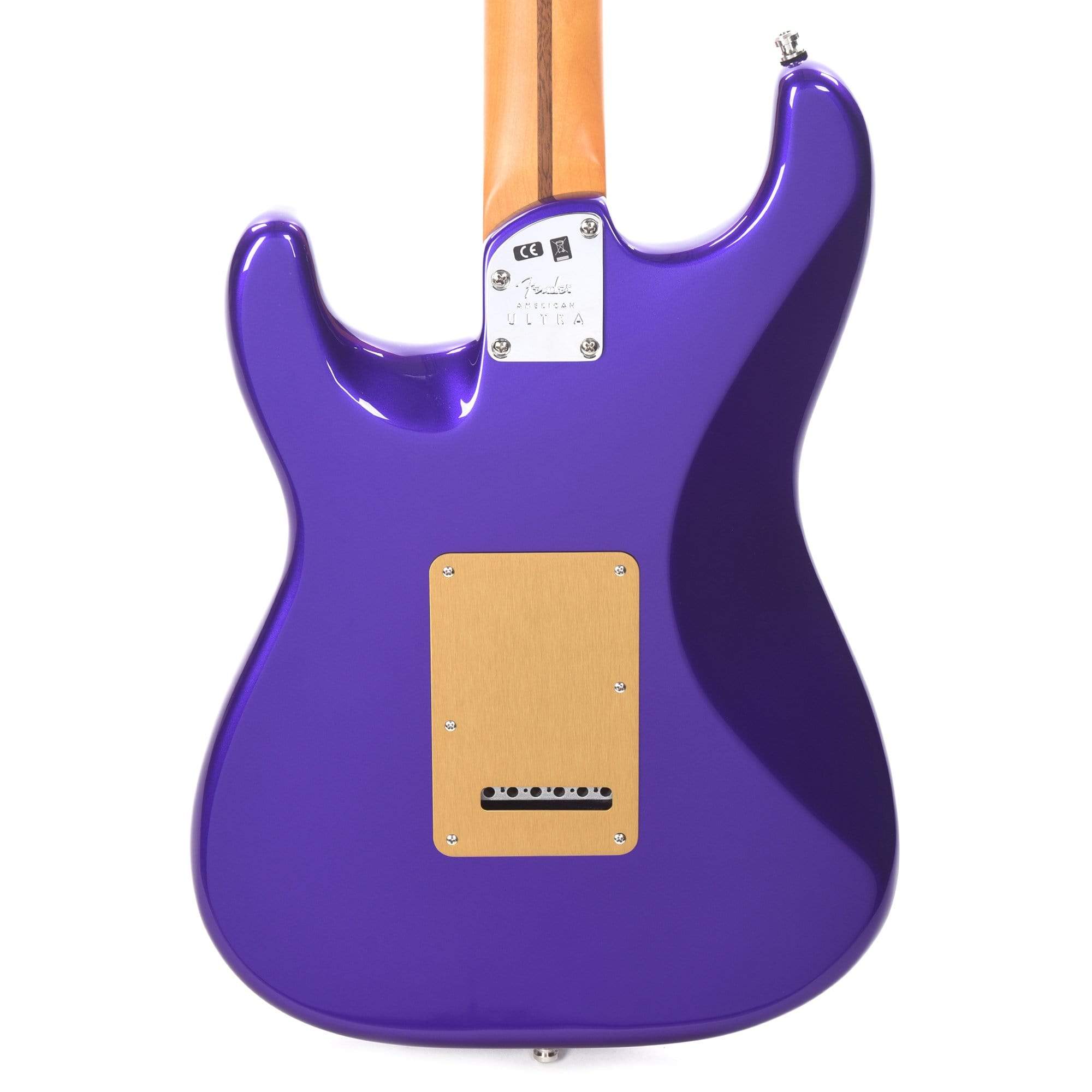 Fender American Ultra Stratocaster Plum Metallic w/Ebony Fingerboard & Anodized Gold Pickguard Electric Guitars / Solid Body