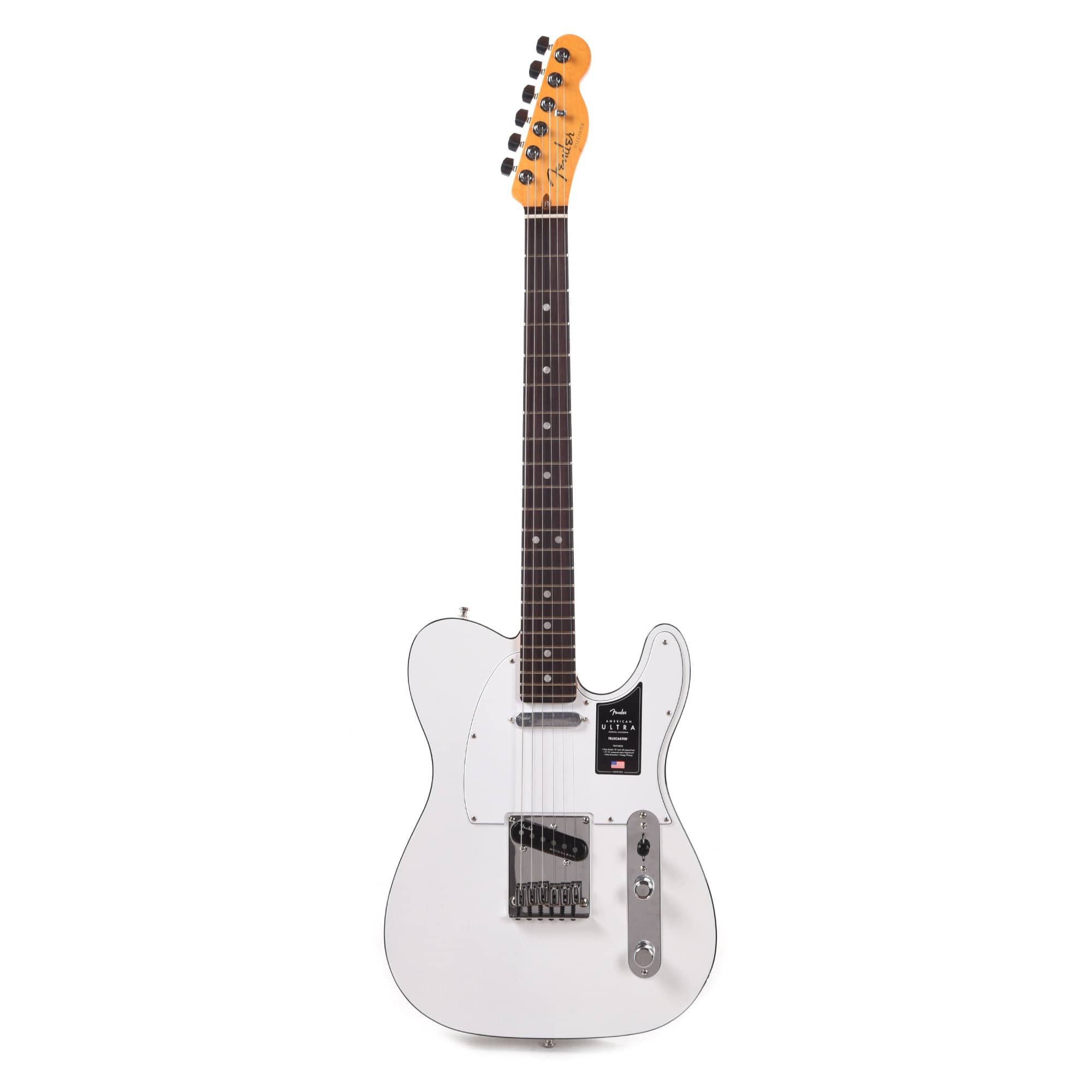 Fender American Ultra Telecaster Arctic Pearl Electric Guitars / Solid Body