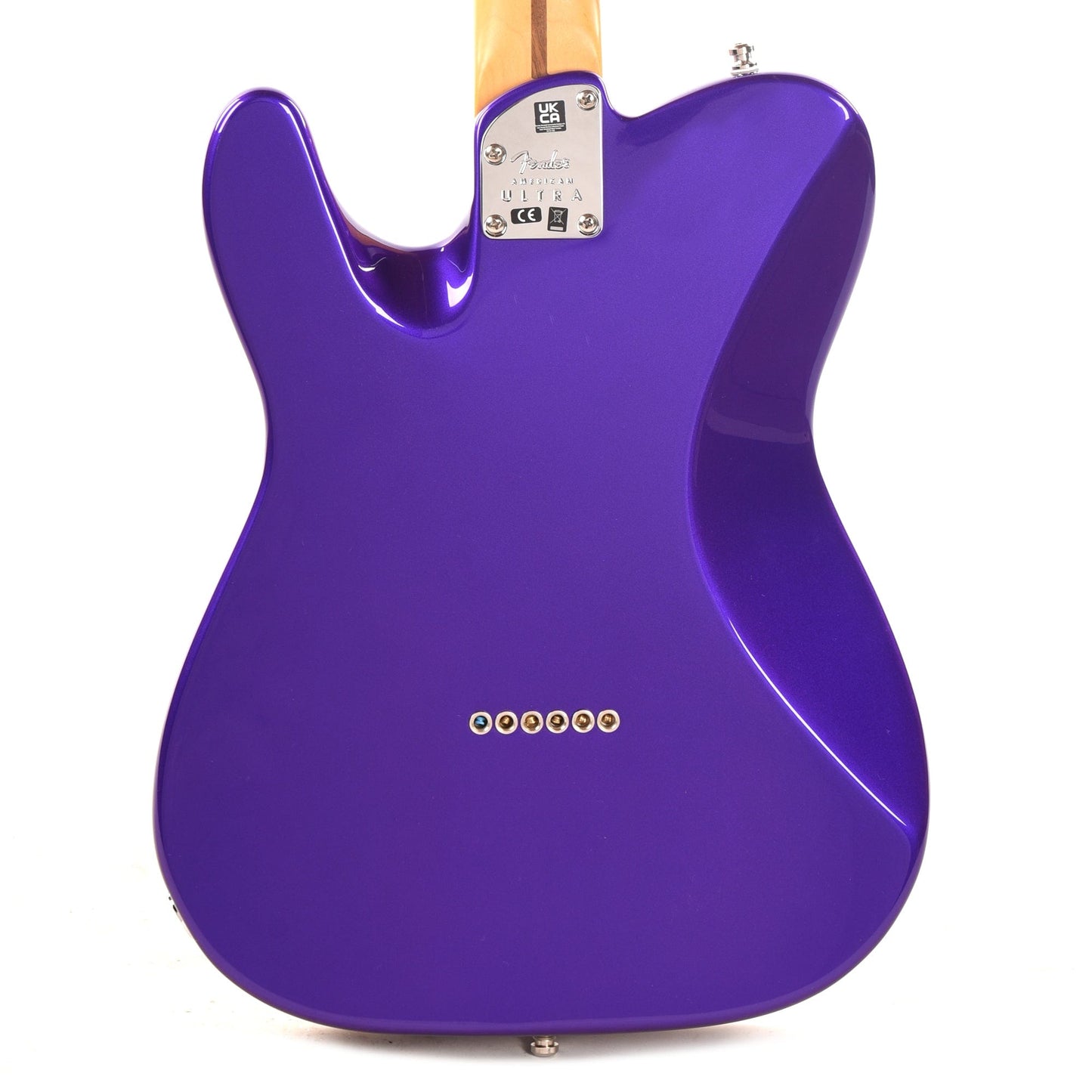 Fender American Ultra Telecaster Plum Metallic & Anodized Gold Pickguard Electric Guitars / Solid Body