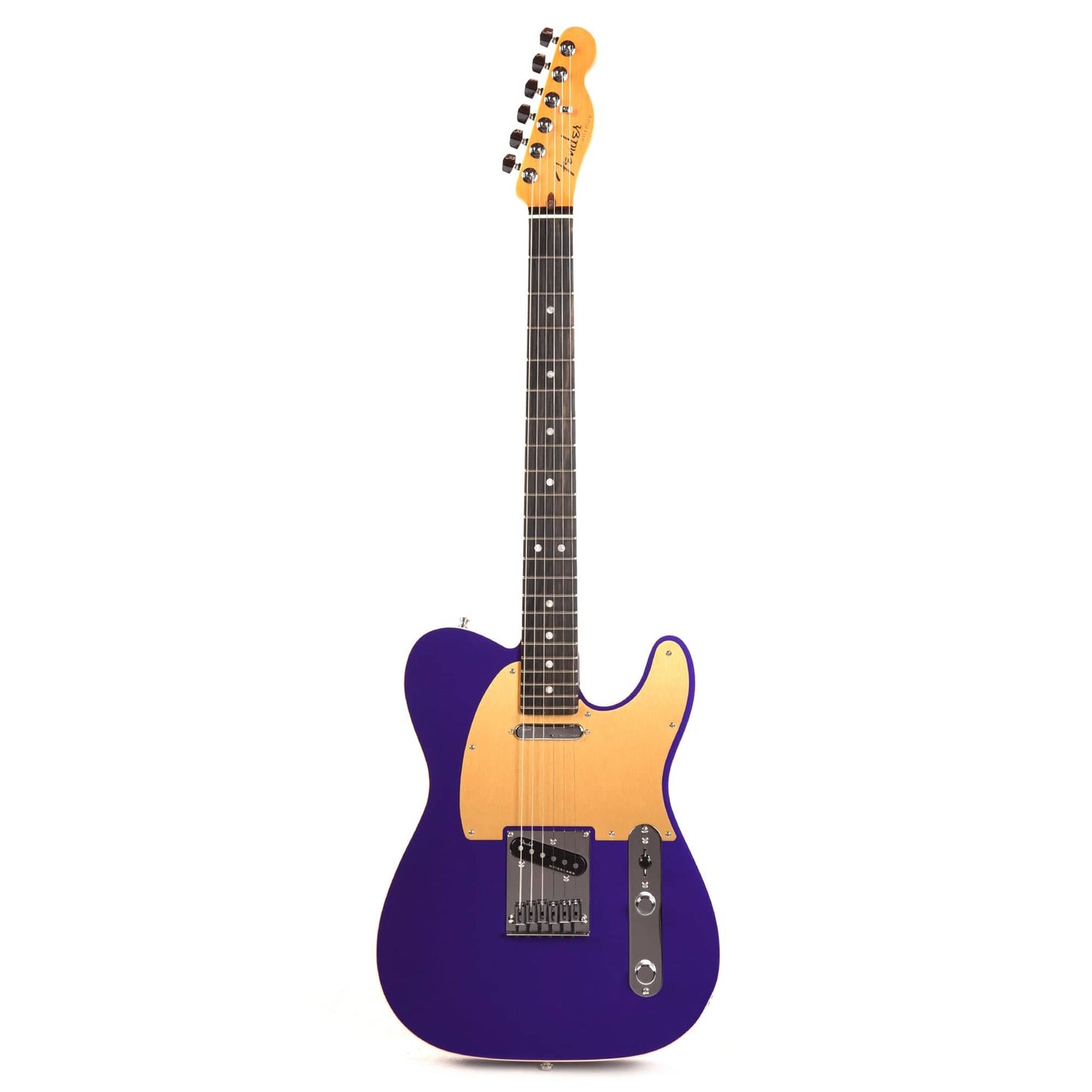 Fender American Ultra Telecaster Plum Metallic & Anodized Gold Pickguard Electric Guitars / Solid Body