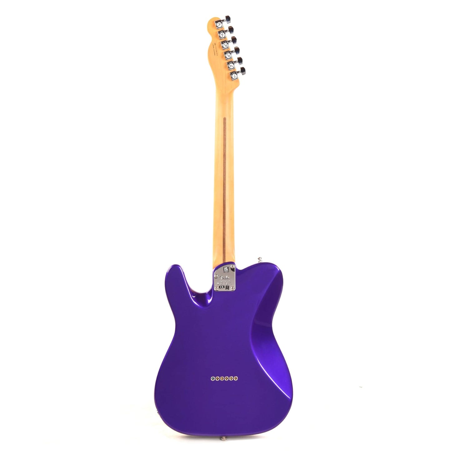 Fender American Ultra Telecaster Plum Metallic & Anodized Gold Pickguard Electric Guitars / Solid Body