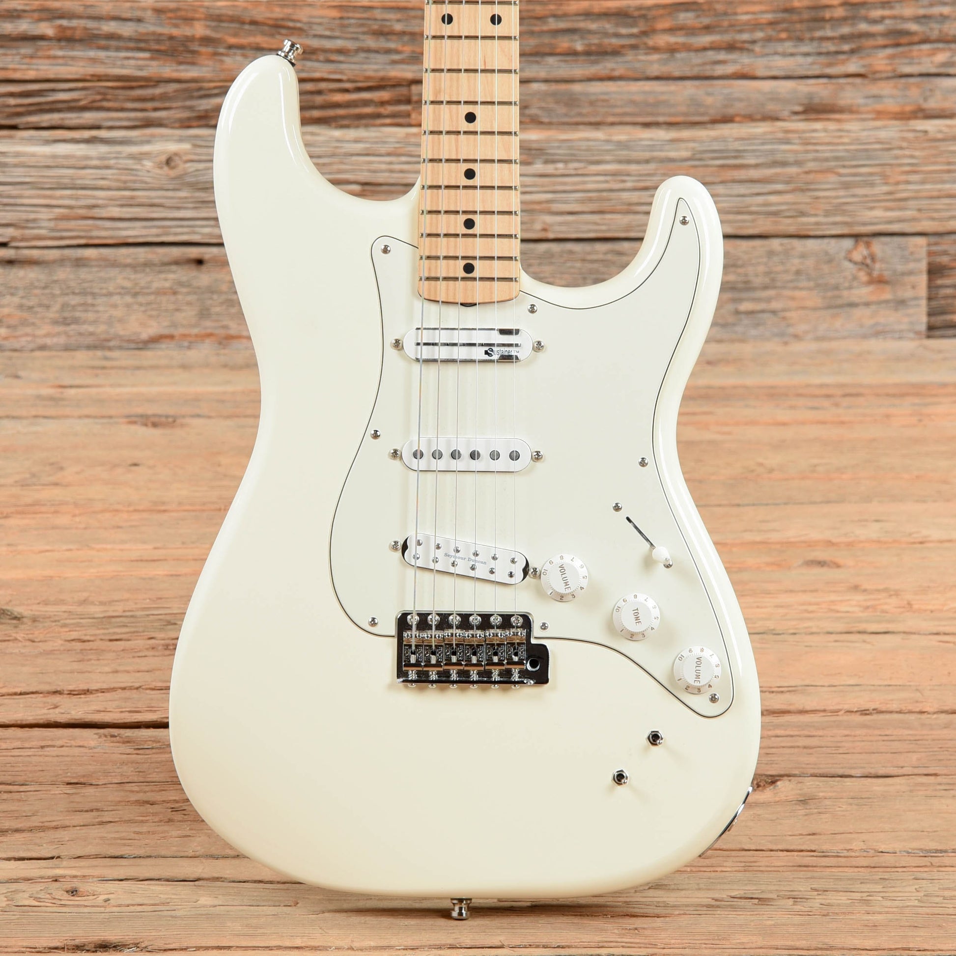 Fender Artist EOB Ed O'Brien Signature Sustainer Stratocaster Olympic White 2017 Electric Guitars / Solid Body