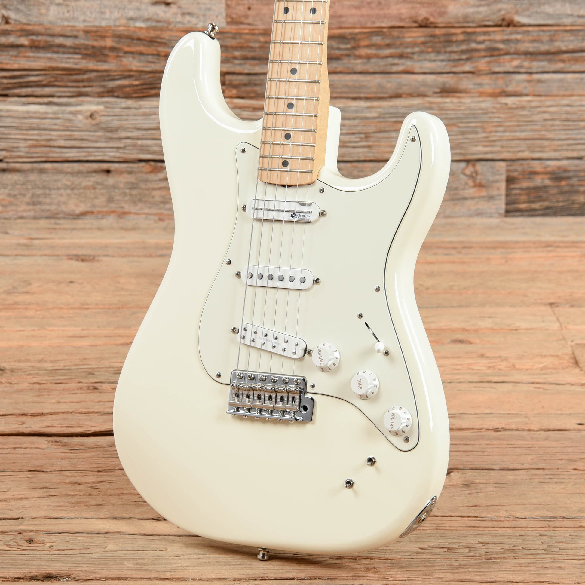 Fender Artist EOB Ed O'Brien Signature Sustainer Stratocaster Olympic White 2017 Electric Guitars / Solid Body