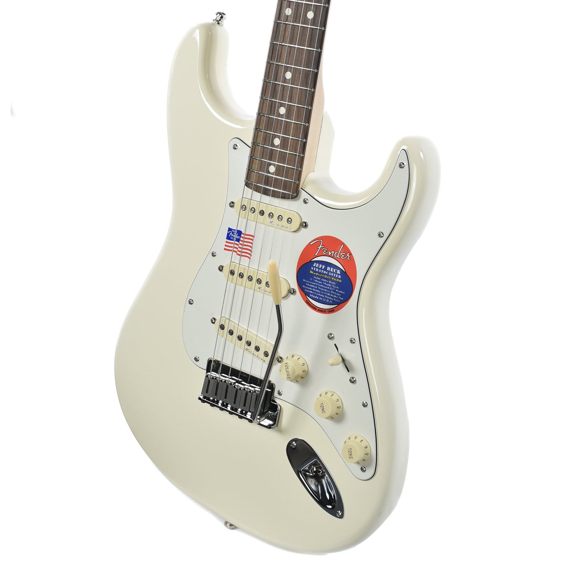 Fender Artist Jeff Beck Stratocaster Olympic White Electric Guitars / Solid Body