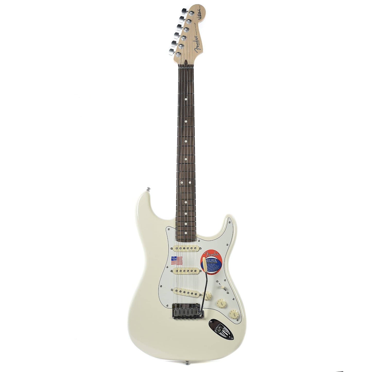 Fender Artist Jeff Beck Stratocaster Olympic White Electric Guitars / Solid Body