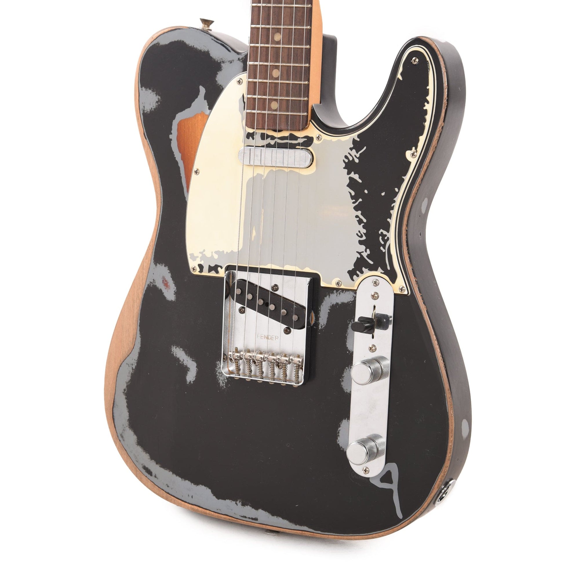 Fender Artist Joe Strummer Telecaster Road Worn Black Electric Guitars / Solid Body