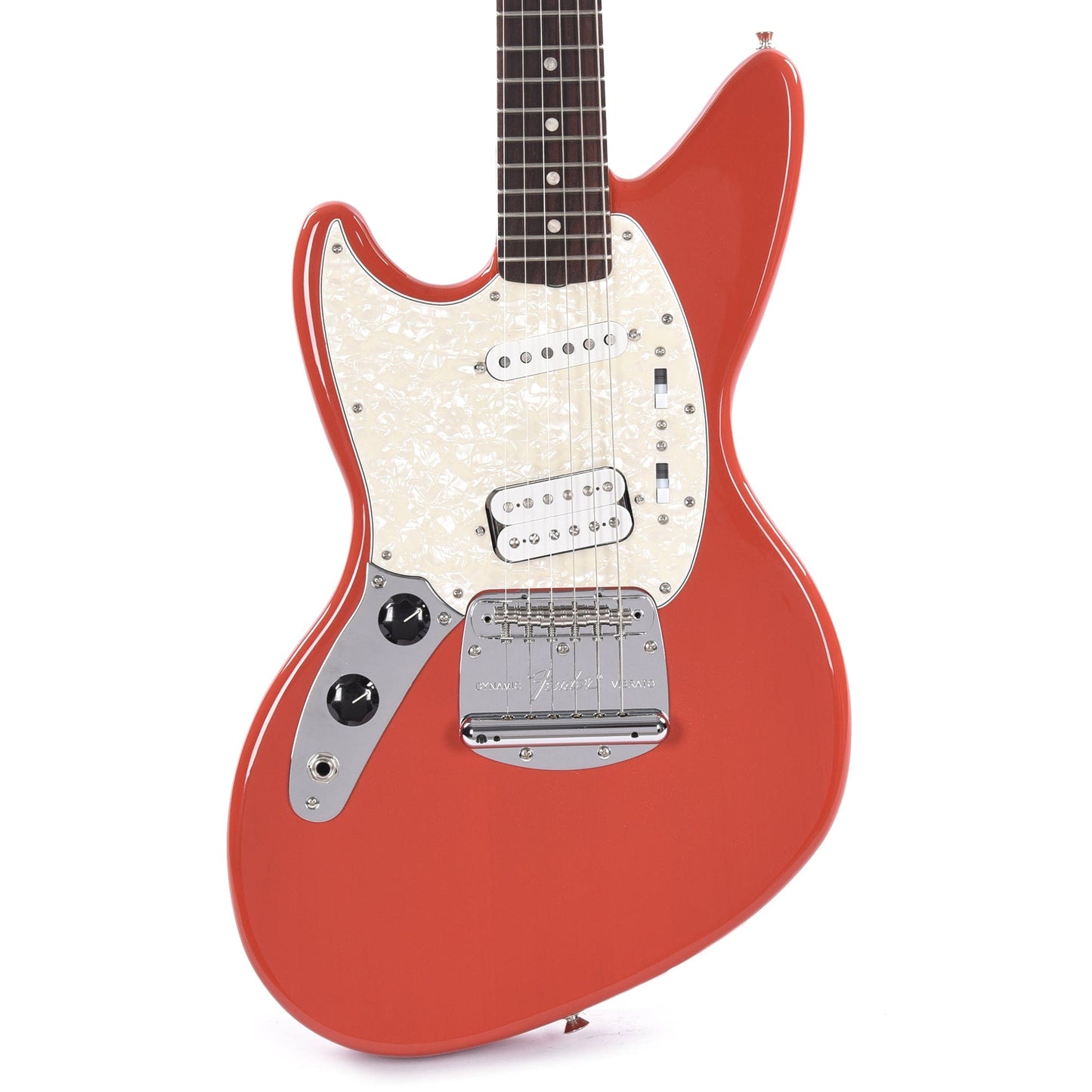 Fender Artist Kurt Cobain Jag-Stang LEFTY Fiesta Red Electric Guitars / Solid Body