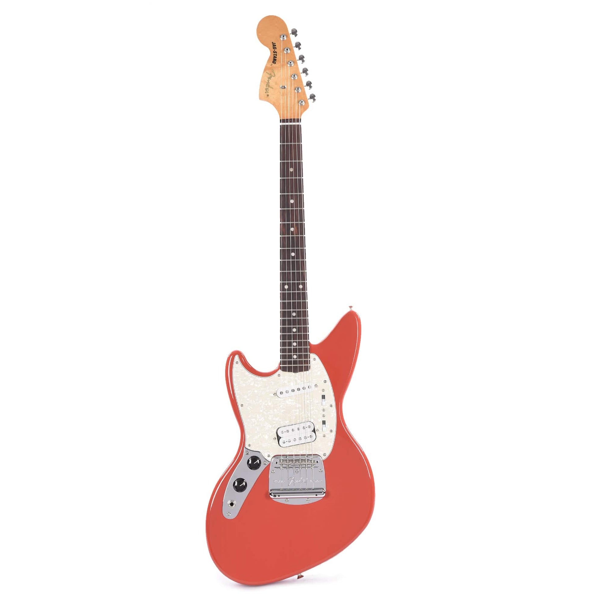 Fender Artist Kurt Cobain Jag-Stang LEFTY Fiesta Red Electric Guitars / Solid Body