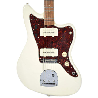 Fender Classic ’60s Jazzmaster Lacquer PF Olympic White w/Painted Headcap & Hardshell Case Electric Guitars / Solid Body