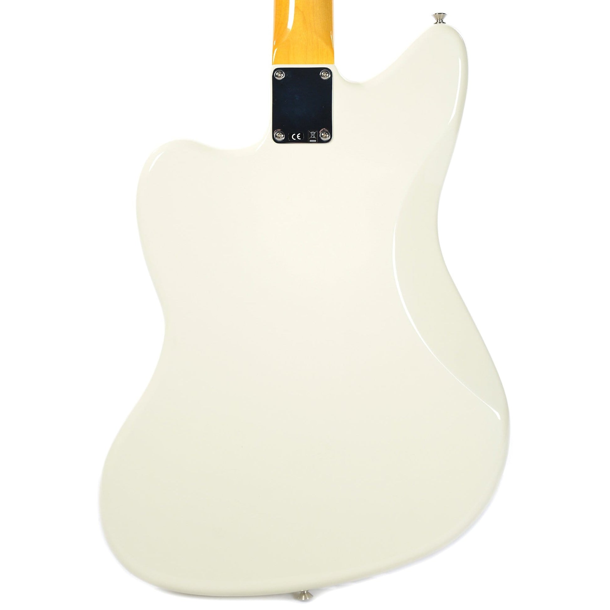 Fender Classic ’60s Jazzmaster Lacquer PF Olympic White w/Painted Headcap & Hardshell Case Electric Guitars / Solid Body