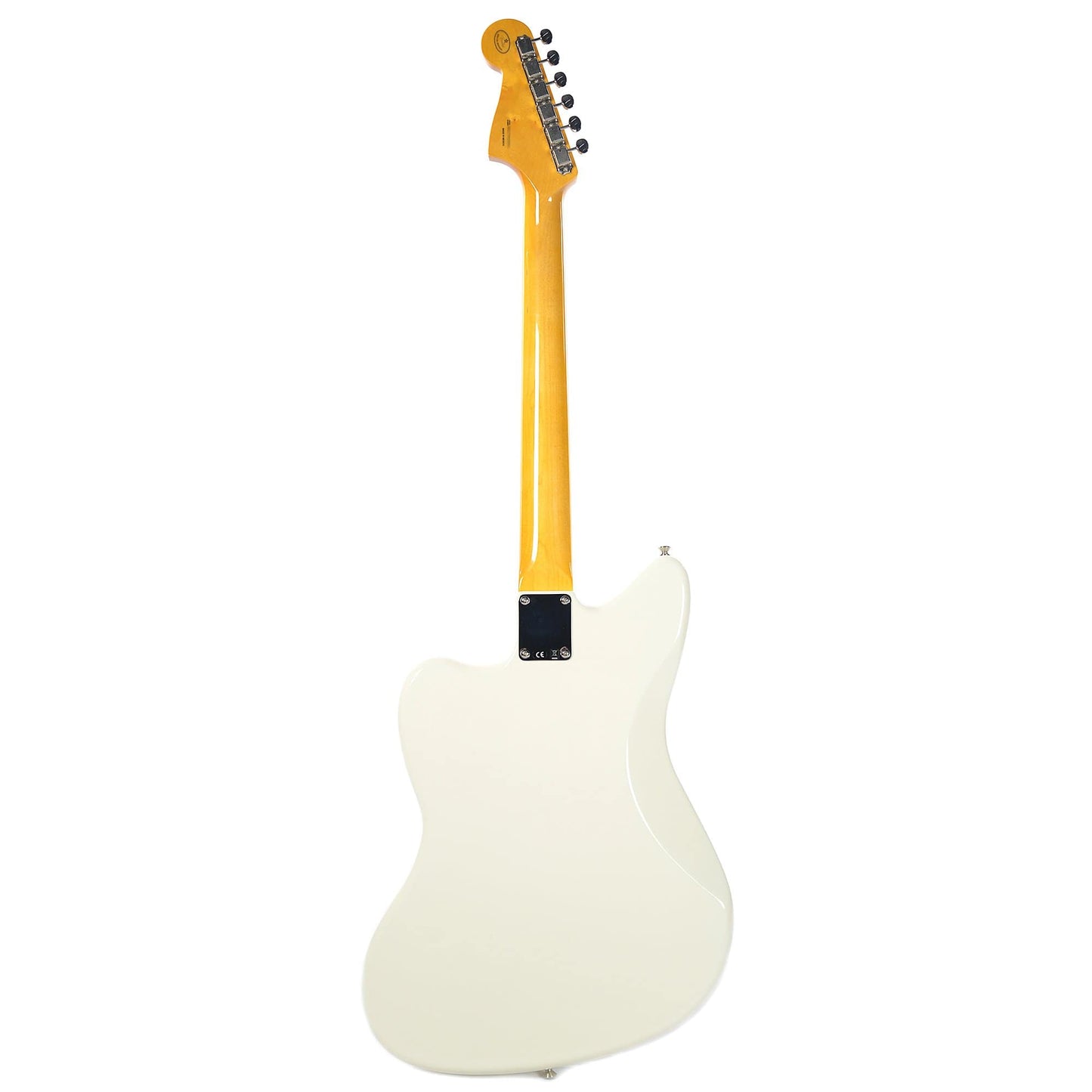 Fender Classic ’60s Jazzmaster Lacquer PF Olympic White w/Painted Headcap & Hardshell Case Electric Guitars / Solid Body