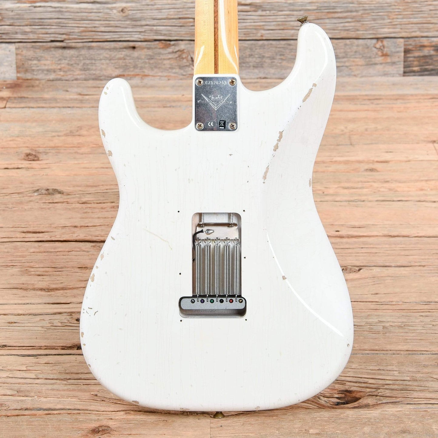 Fender CS Ancho Poblano Stratocaster Journeyman Relic White Blonde 2016 Electric Guitars / Solid Body