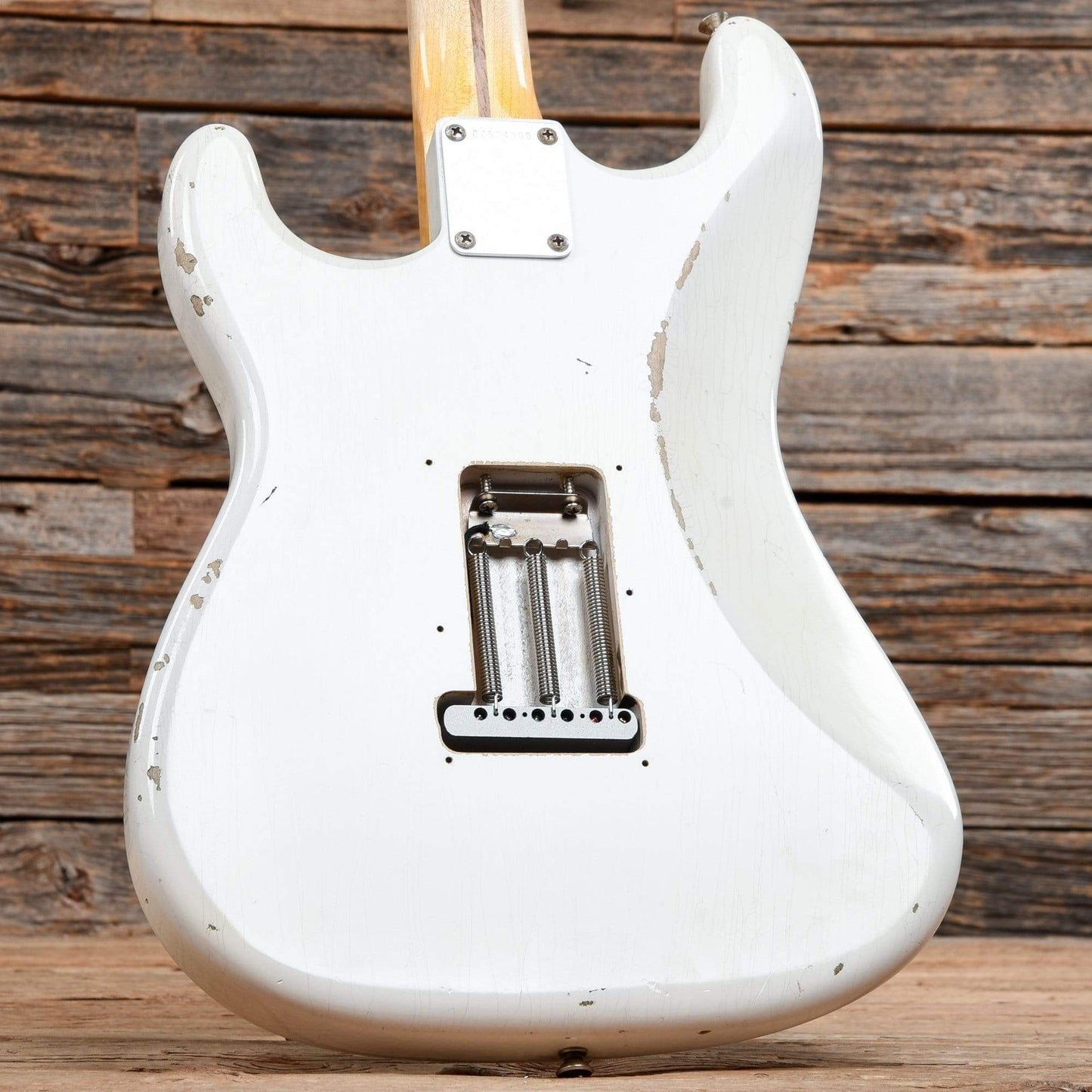 Fender CS Ancho Poblano Stratocaster Relic White 2015 Electric Guitars / Solid Body