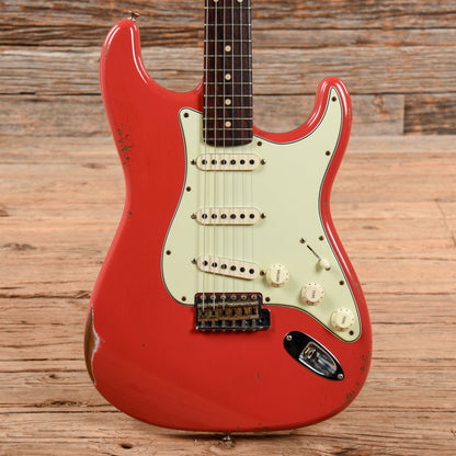 Fender Custom 1960 Stratocaster Relic Fiesta Red 2020 Electric Guitars / Solid Body