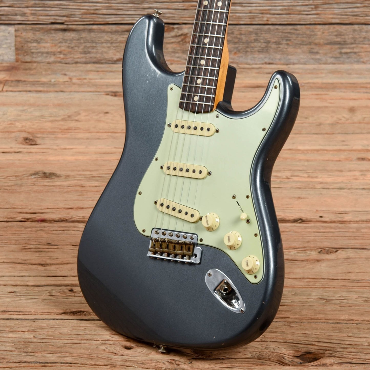 Fender Custom 1963 Stratocaster Journeyman Relic Charcoal Frost Metallic 2020 Electric Guitars / Solid Body