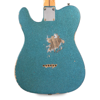 Fender Custom Shop 1952 Telecaster "Chicago Special" Heavy Relic Super Aged Blue Sparkle w/Gold Anodized Pickguard Electric Guitars / Solid Body