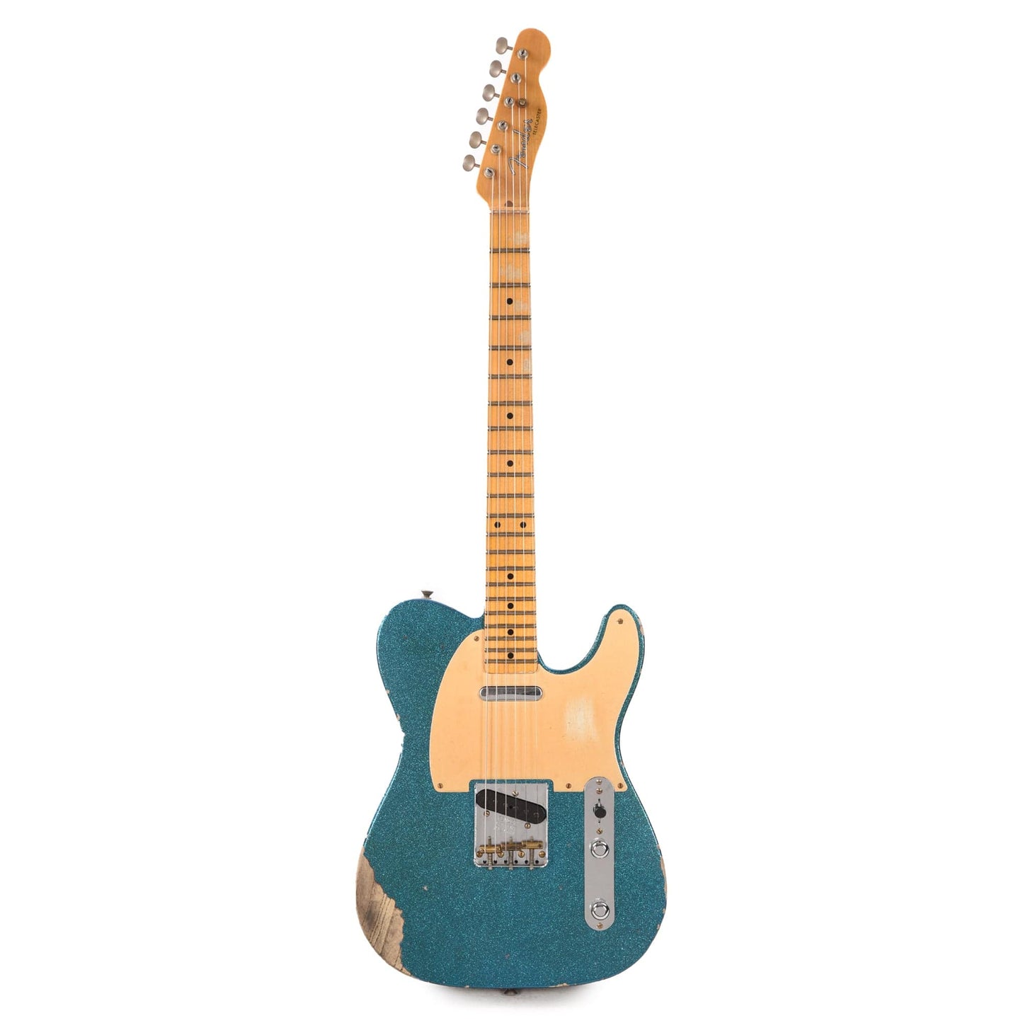 Fender Custom Shop 1952 Telecaster "Chicago Special" Heavy Relic Super Aged Blue Sparkle w/Gold Anodized Pickguard Electric Guitars / Solid Body