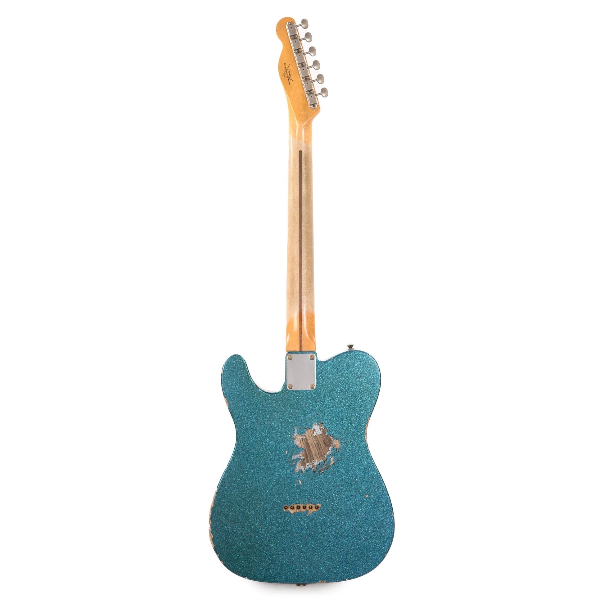 Fender Custom Shop 1952 Telecaster "Chicago Special" Heavy Relic Super Aged Blue Sparkle w/Gold Anodized Pickguard Electric Guitars / Solid Body