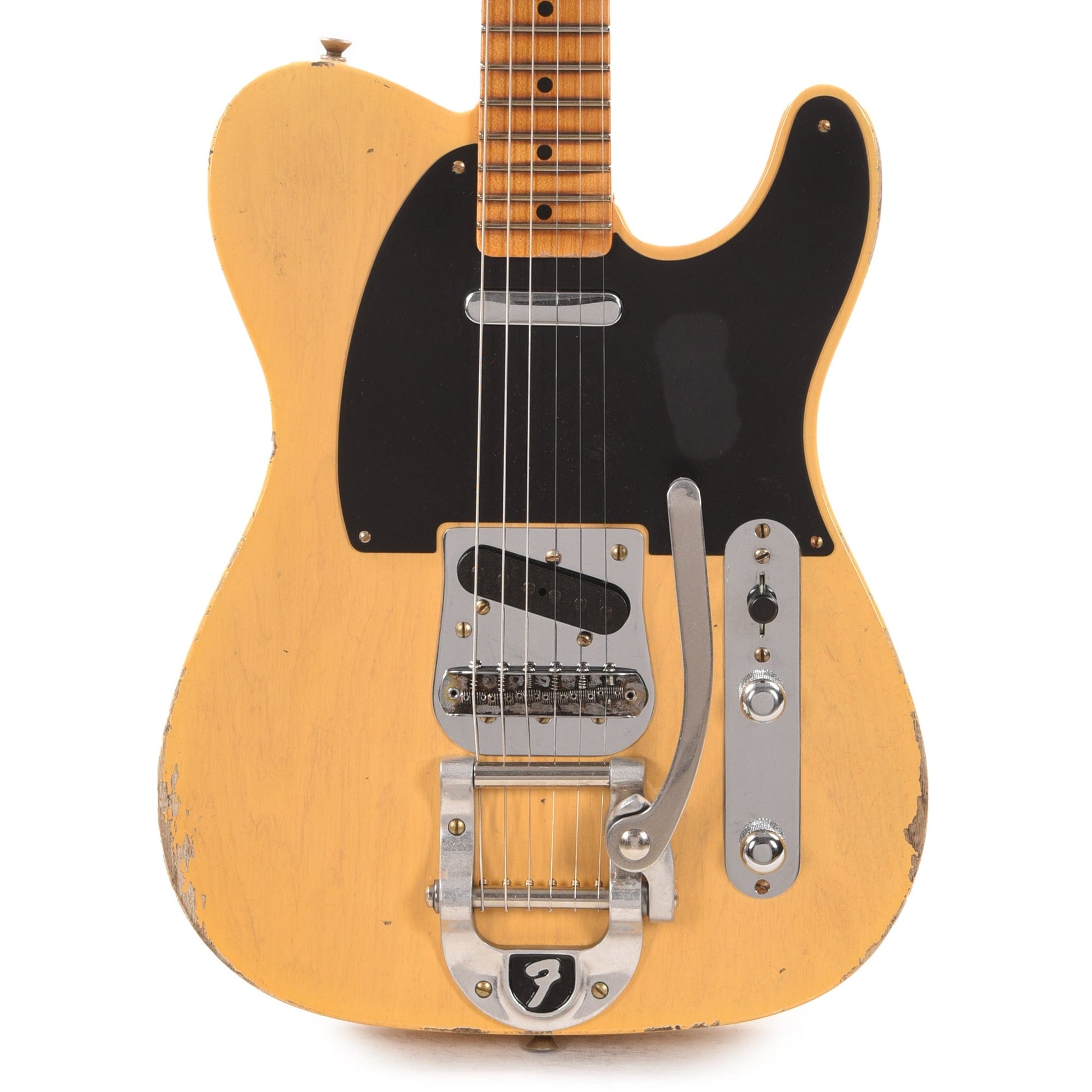 Fender Custom Shop 1952 Telecaster "Chicago Special" Relic Faded/Aged Nocaster Blonde w/Bigsby B5 Electric Guitars / Solid Body