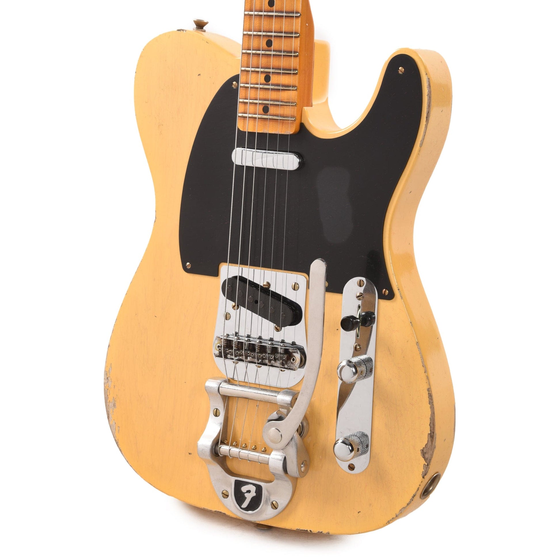 Fender Custom Shop 1952 Telecaster "Chicago Special" Relic Faded/Aged Nocaster Blonde w/Bigsby B5 Electric Guitars / Solid Body