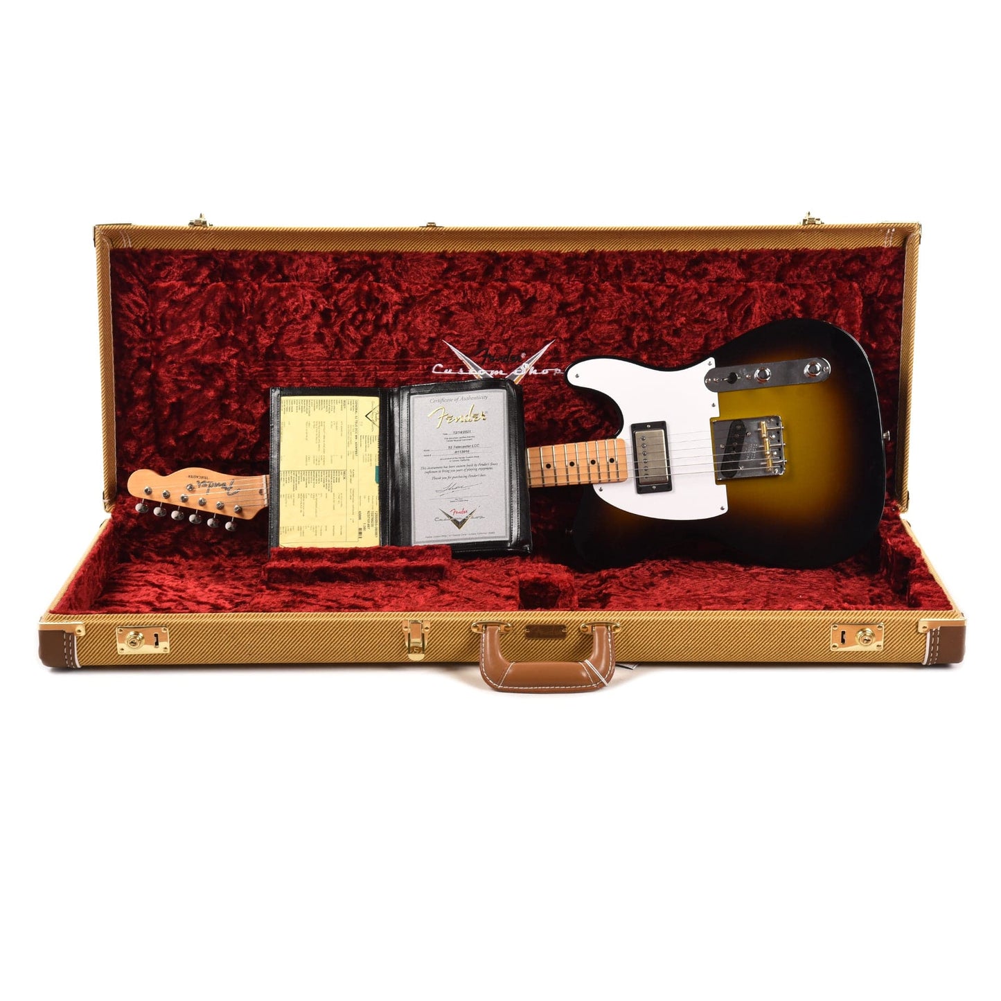 Fender Custom Shop 1952 Telecaster HS "Chicago Special" Deluxe Closet Classic Aged Swamp Burst w/Duncan Antiquity & 1-Ply White Pickguard Electric Guitars / Solid Body