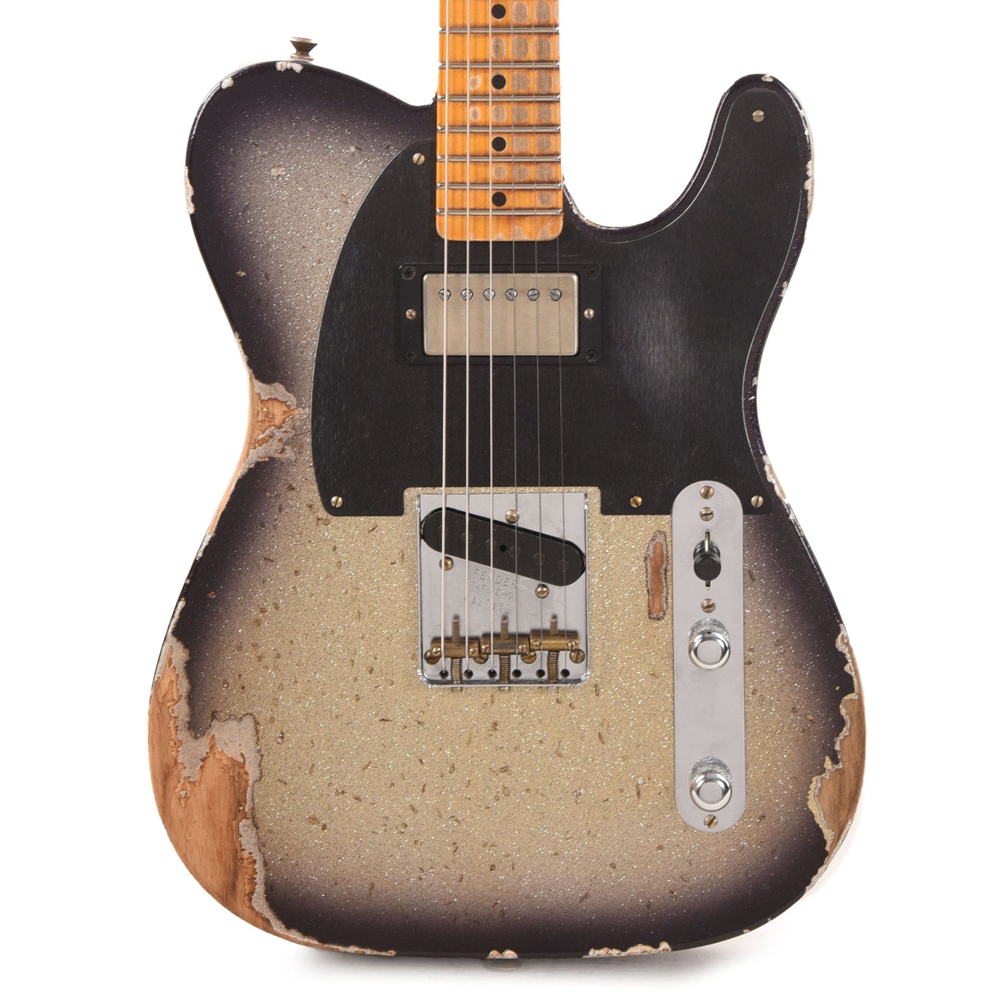 Fender Custom Shop 1952 Telecaster HS "Chicago Special" Heavy Relic Super Aged Silver Burst Sparkle Electric Guitars / Solid Body