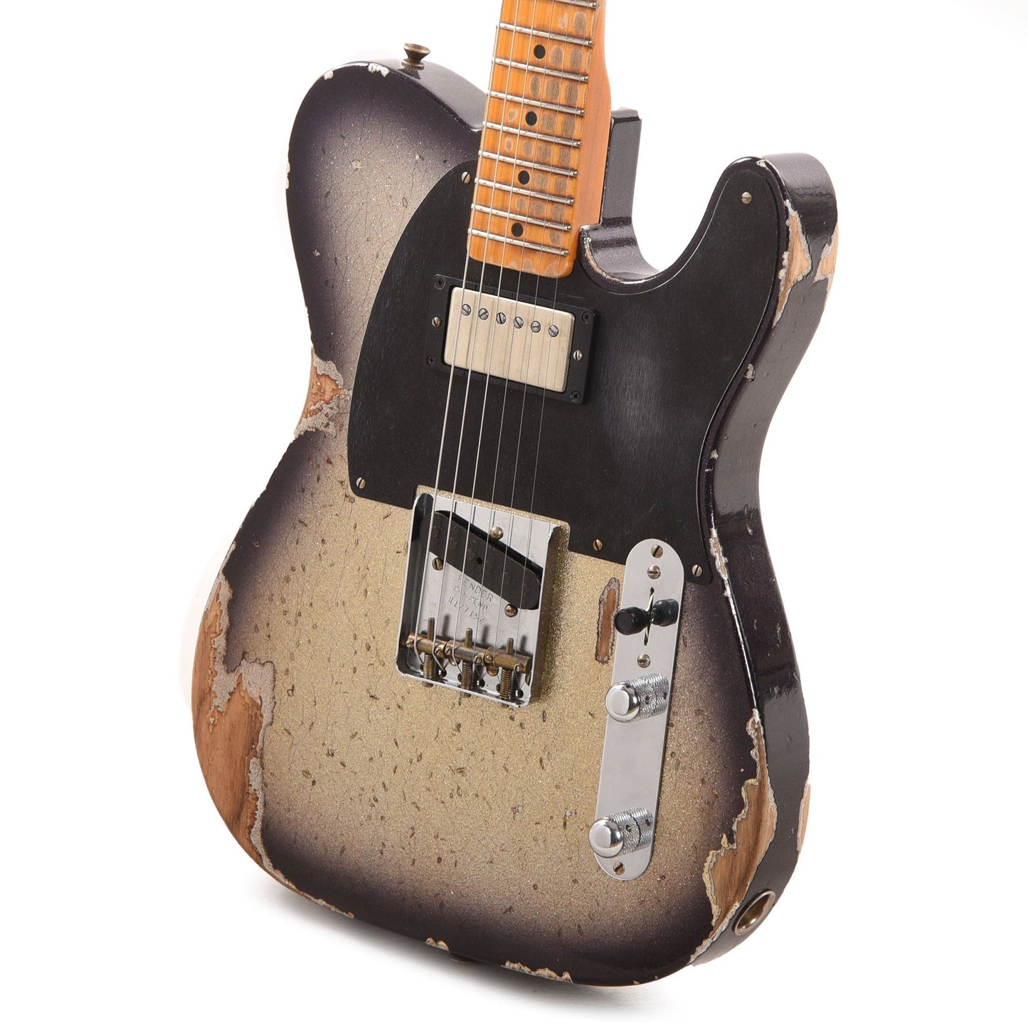 Fender Custom Shop 1952 Telecaster HS "Chicago Special" Heavy Relic Super Aged Silver Burst Sparkle Electric Guitars / Solid Body